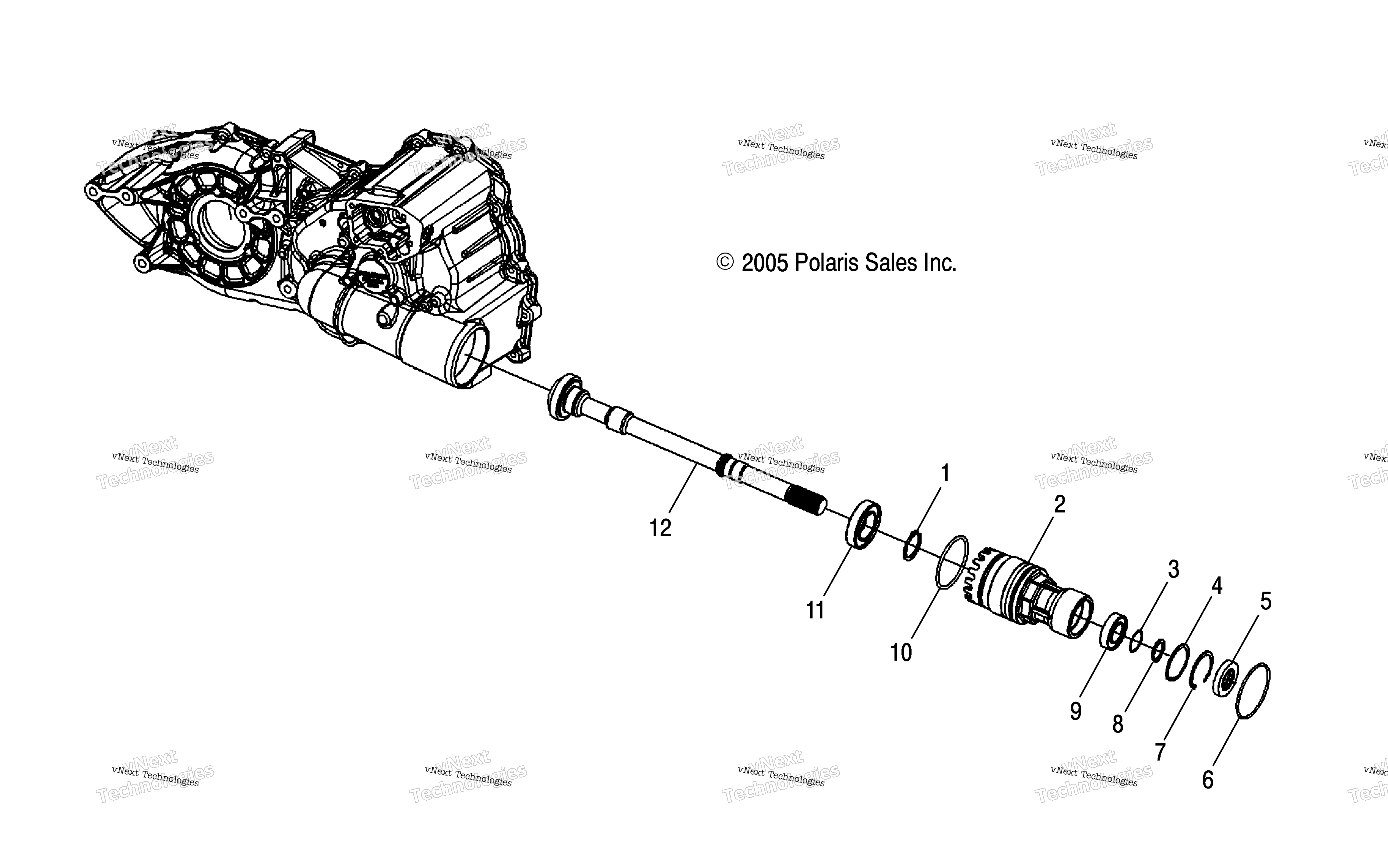 Output Shaft, передний / Ax / Ay / Az / Al / At