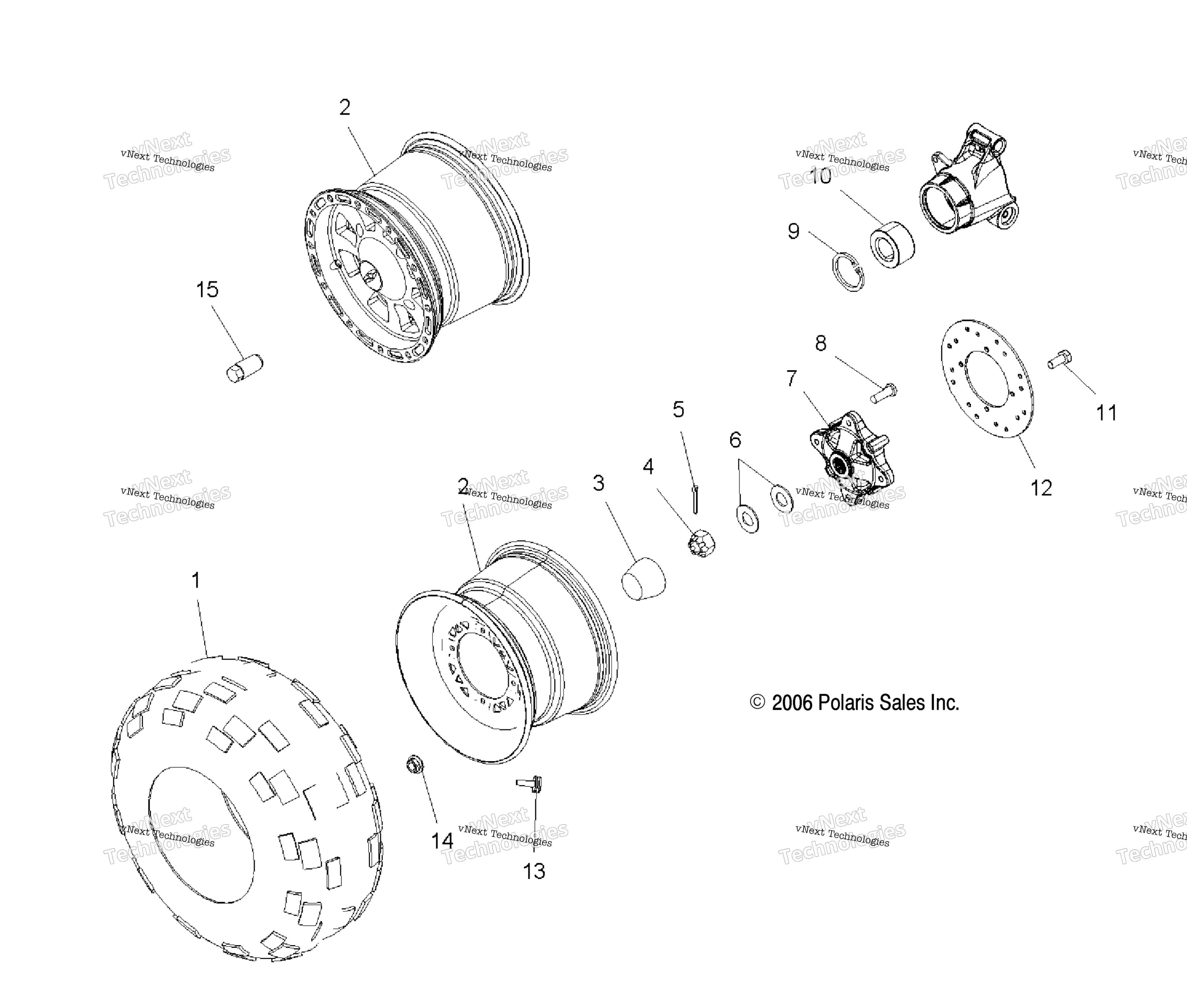 Колесо Drive, Rear /Ax/Ay/Az/Al/At