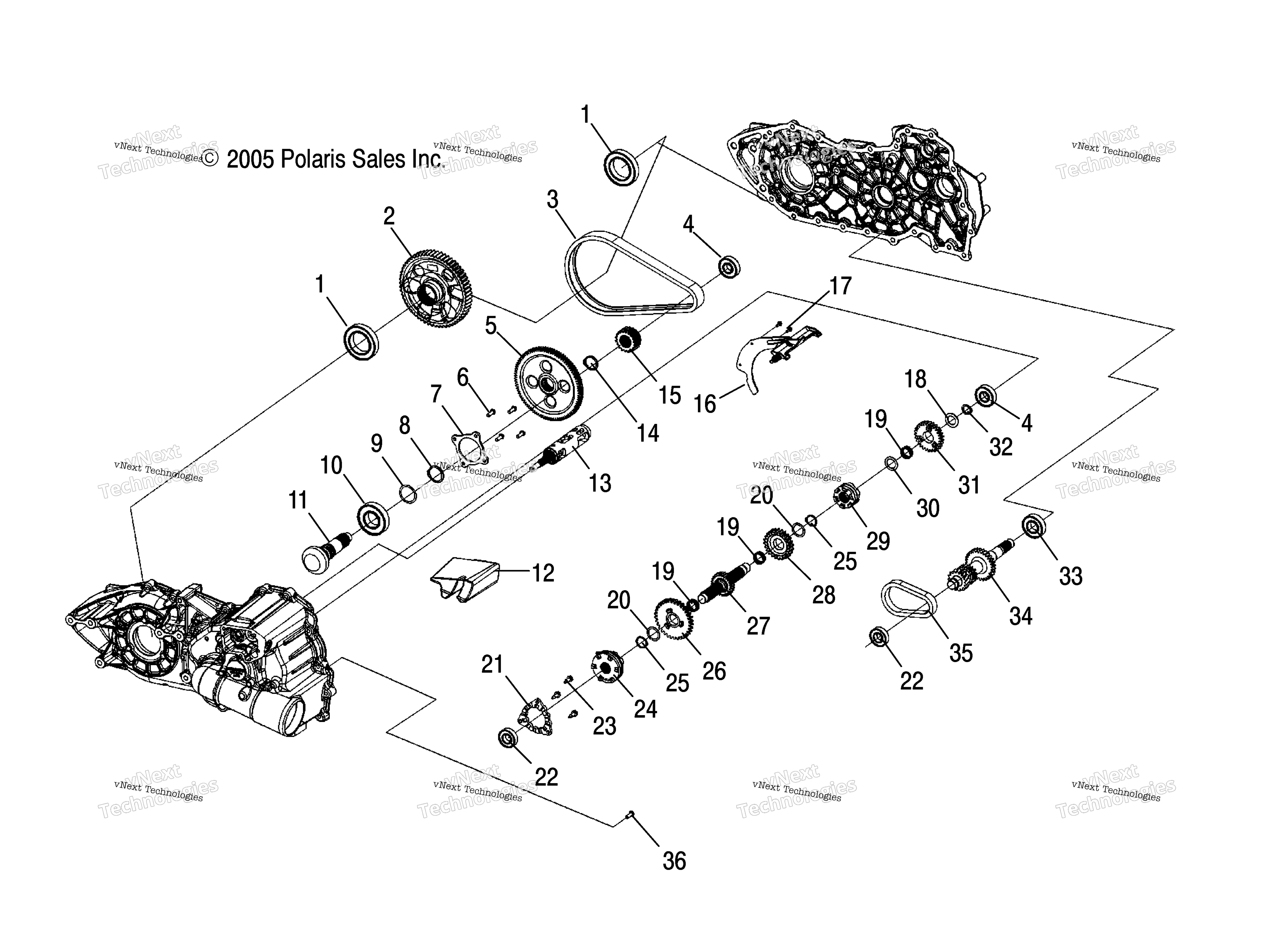 Gearcase Internal
