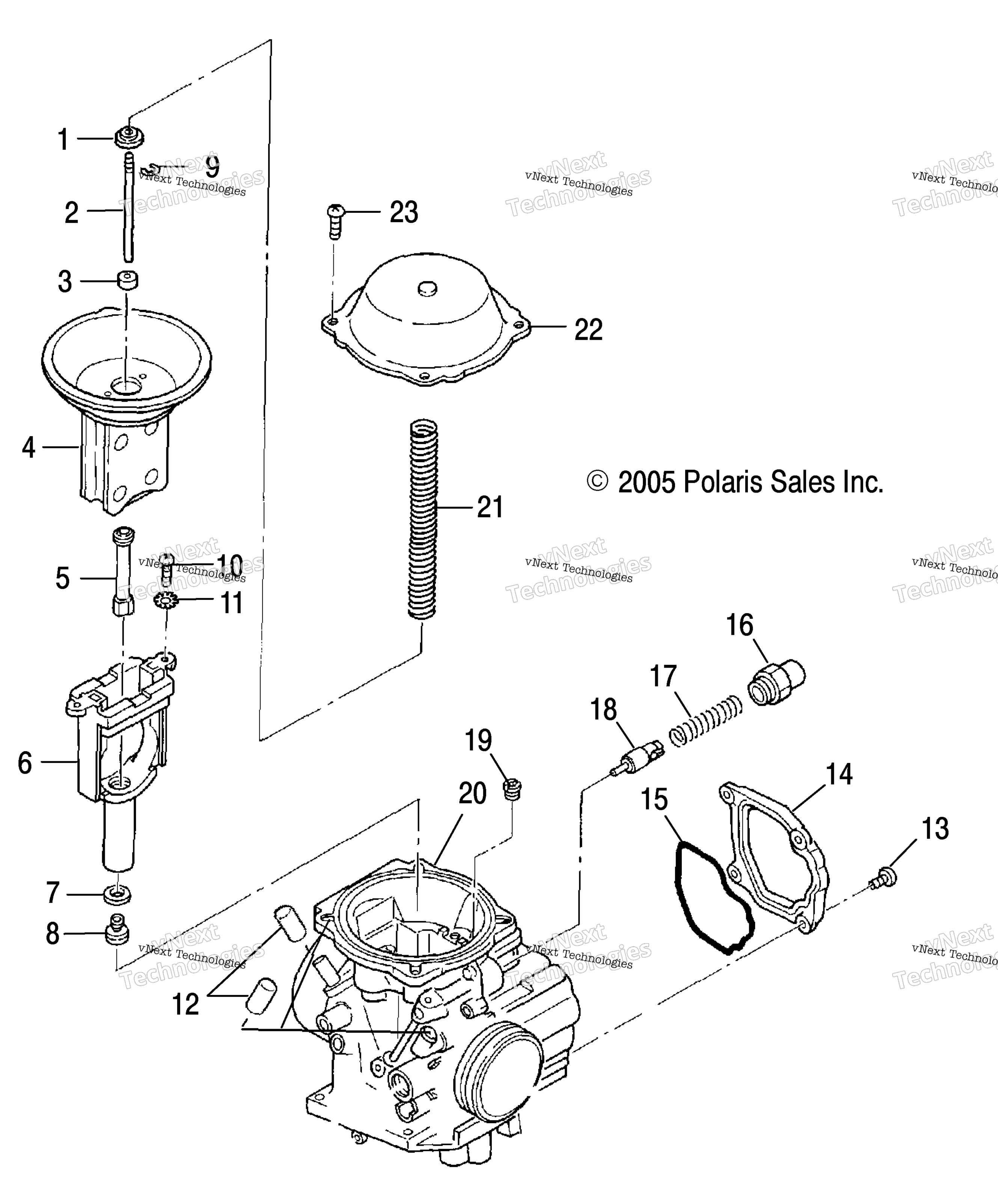 Carburetor, Upper / Ad / Af