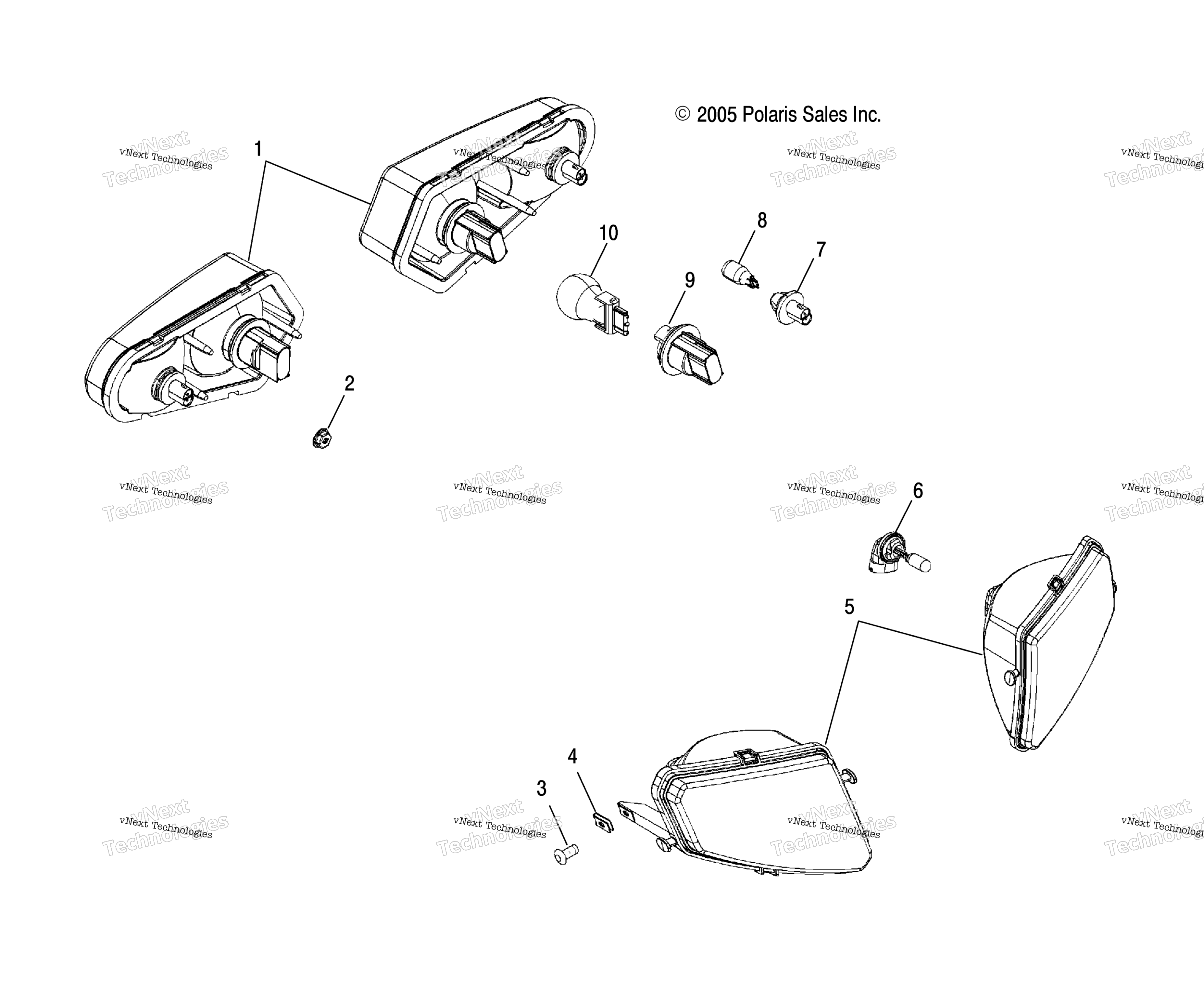 Taillamps / Worklamps / Headlights / Ad / Af