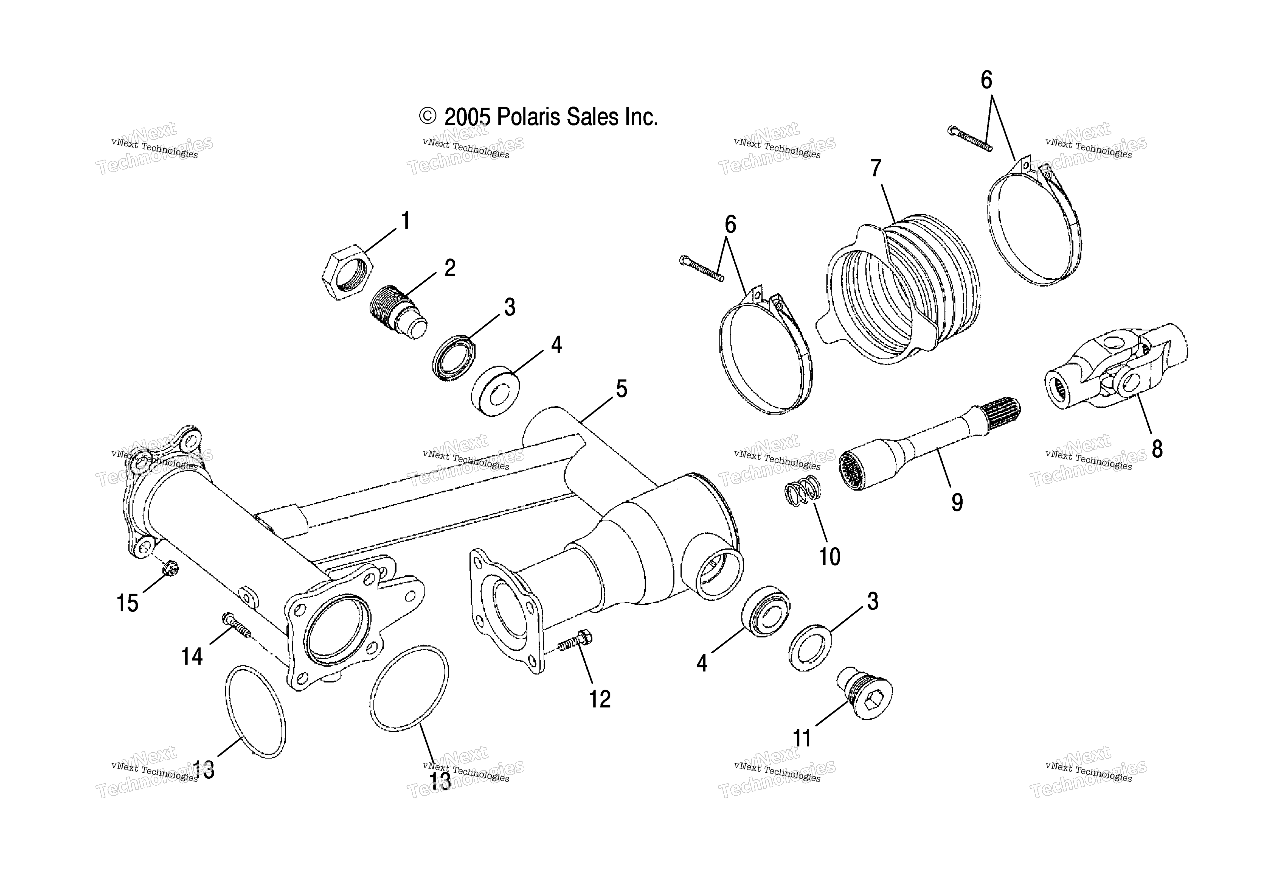 Swing Arm, задний / Vb