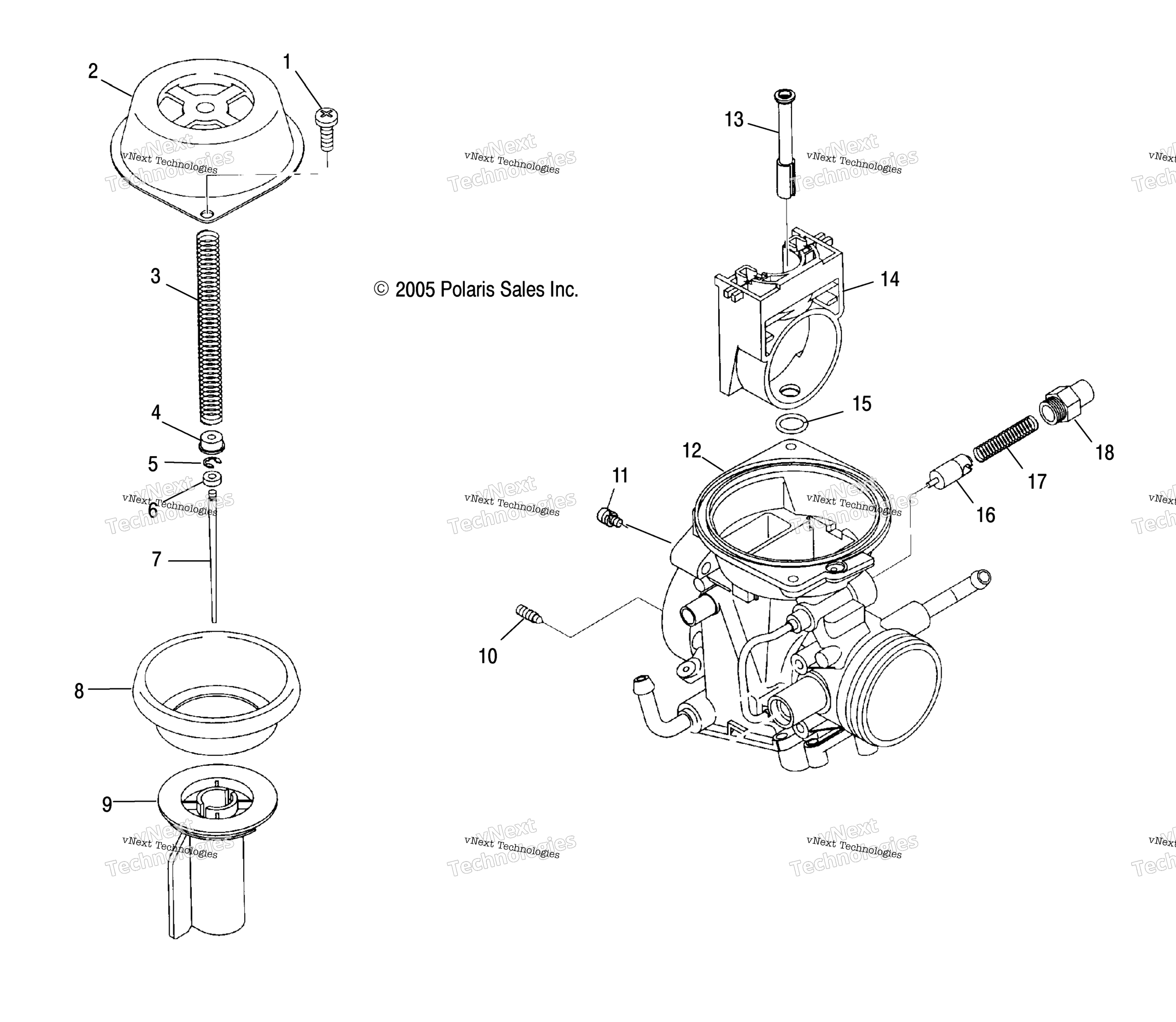 Engine, Carburetor, верхний