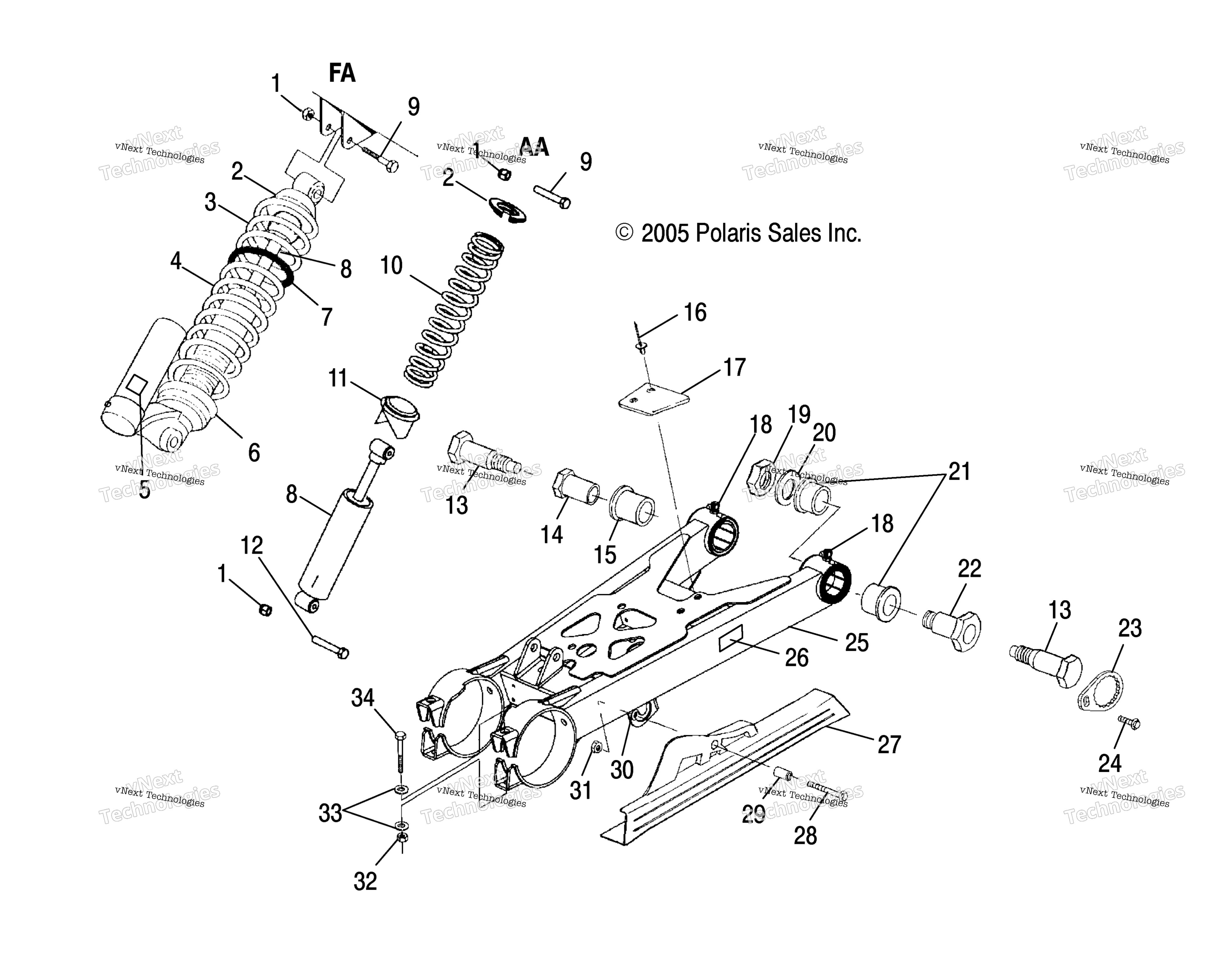 Swing Arm / Shock крепление