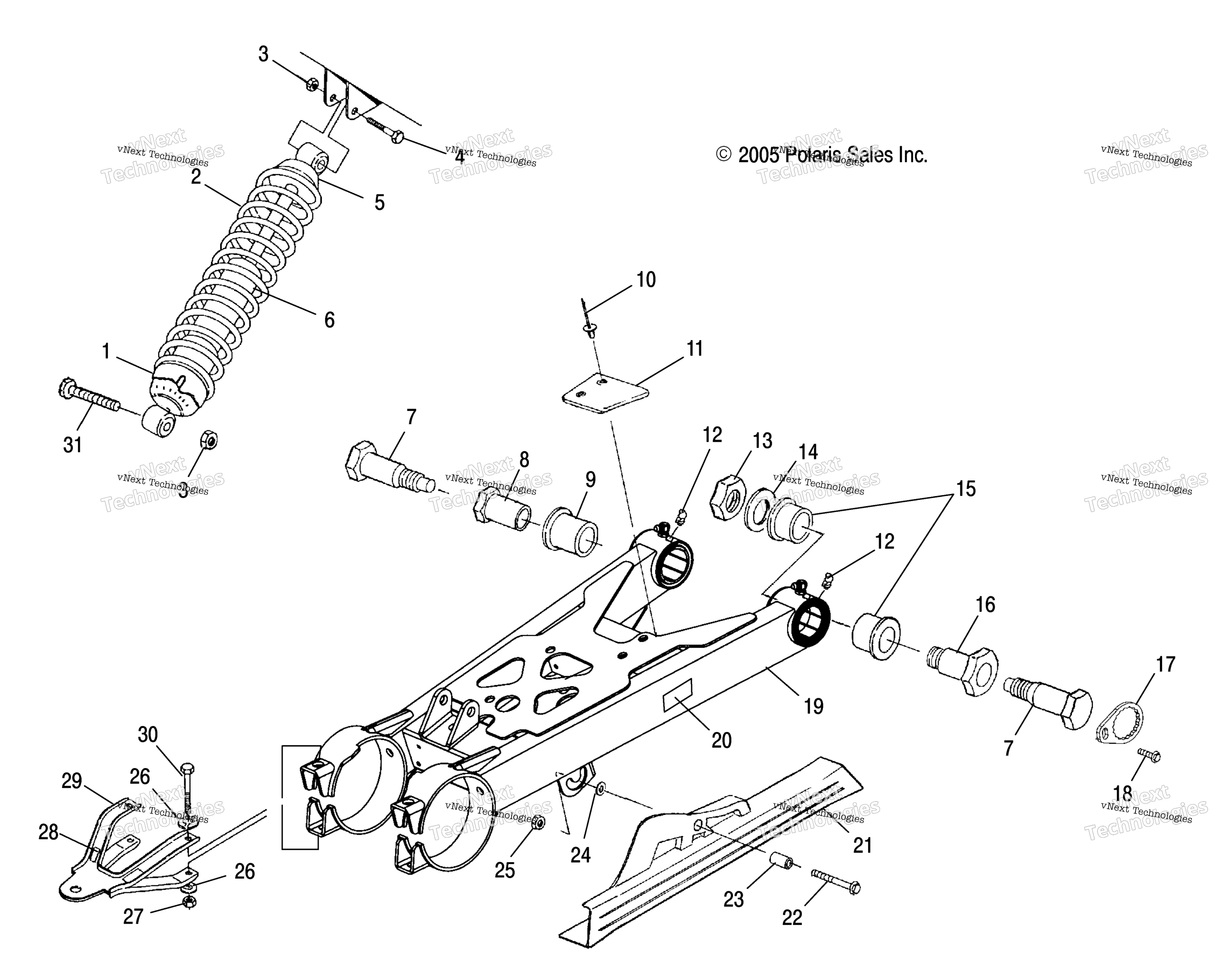 Swing Arm / Shock крепление