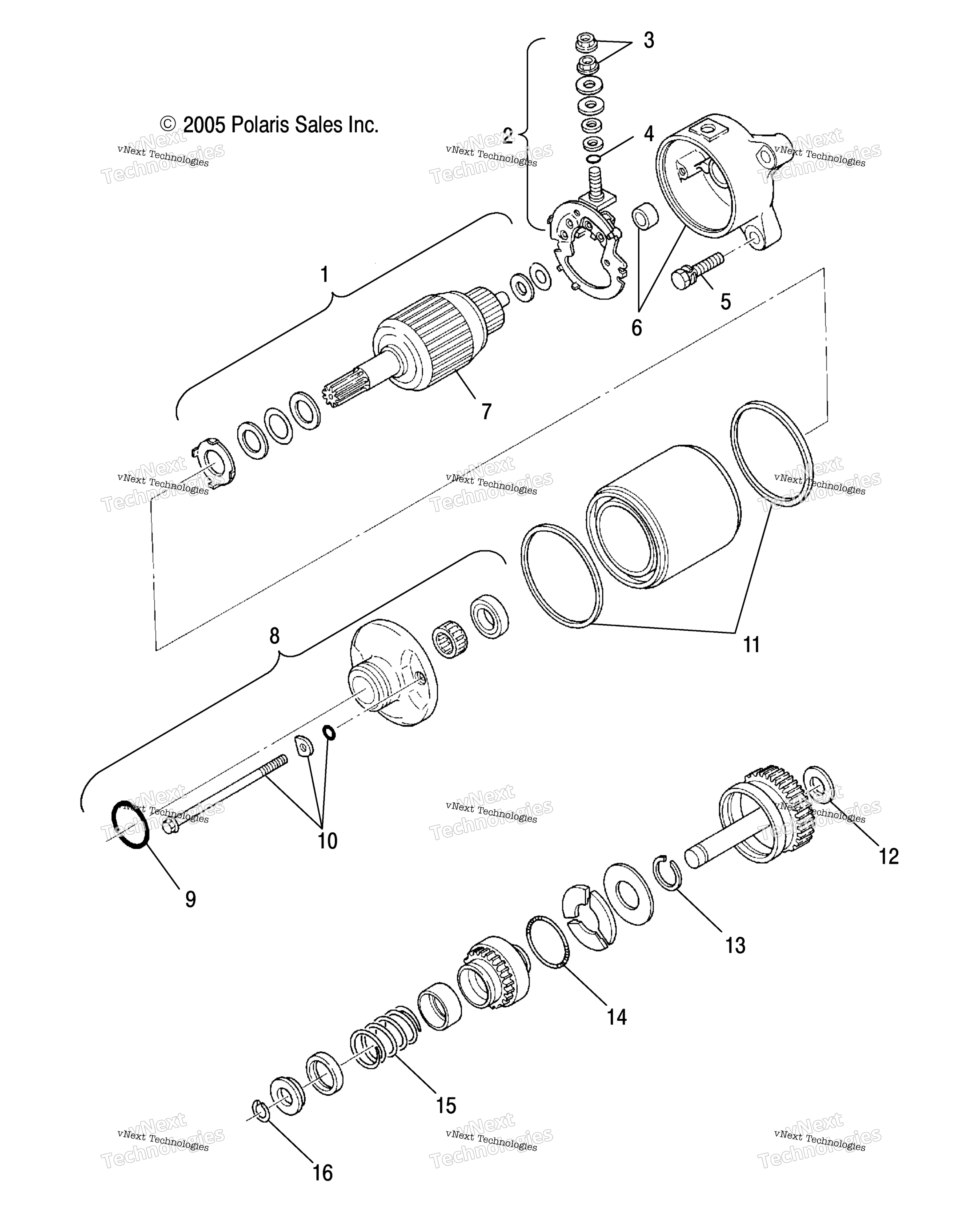 двигатель Starting Motor
