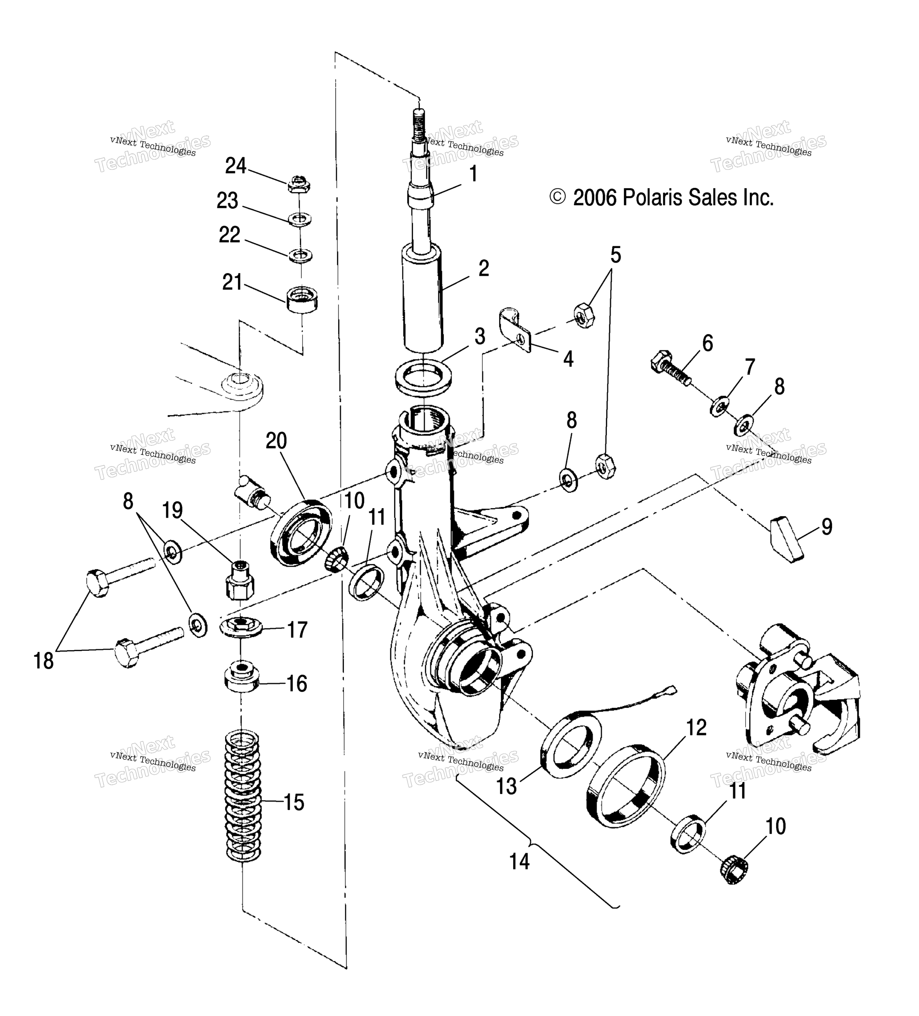 Suspension, Strut, передний