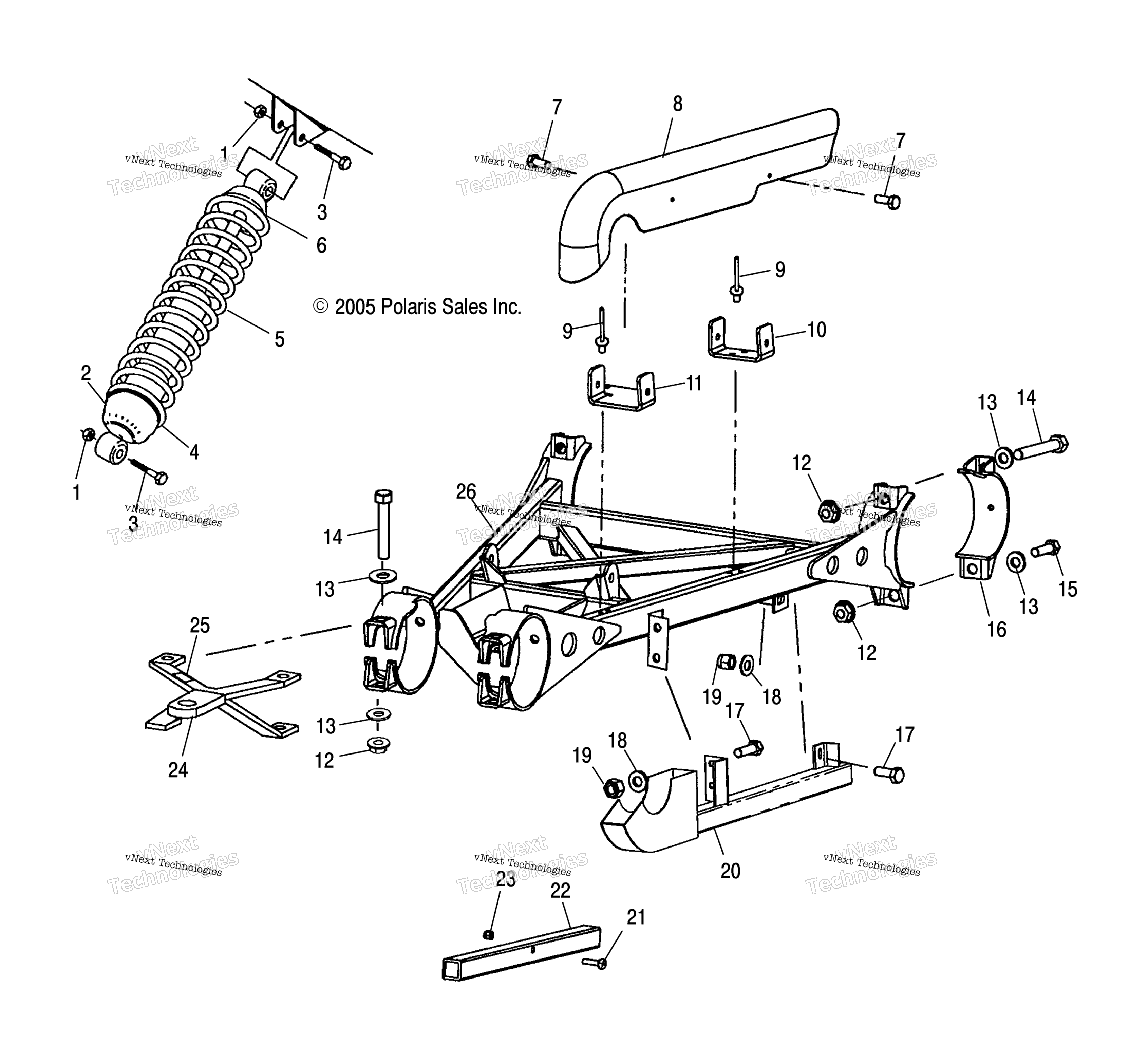 Swing Arm, задний