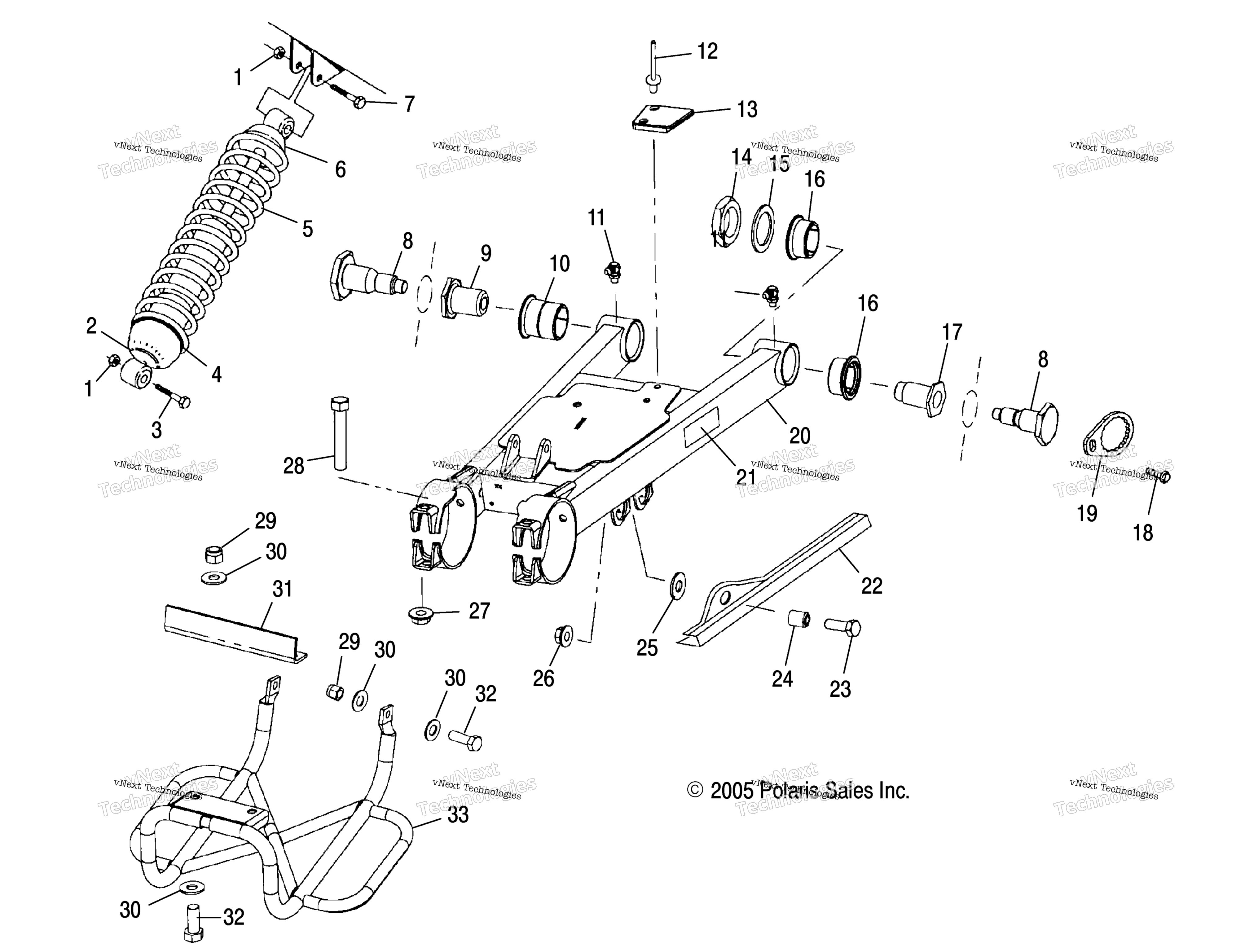 Swing Arm / Shock крепление