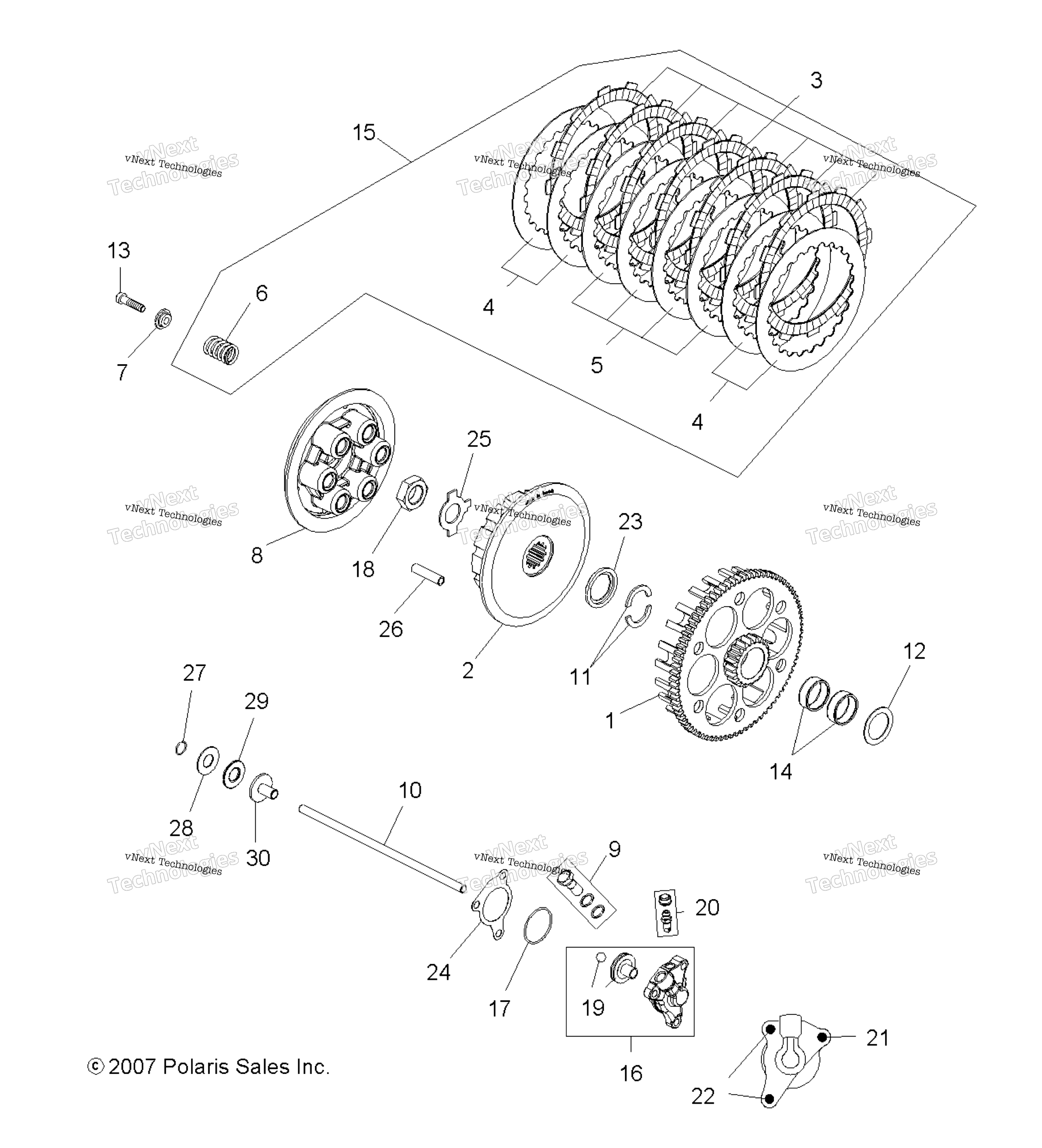 Engine, сцепление