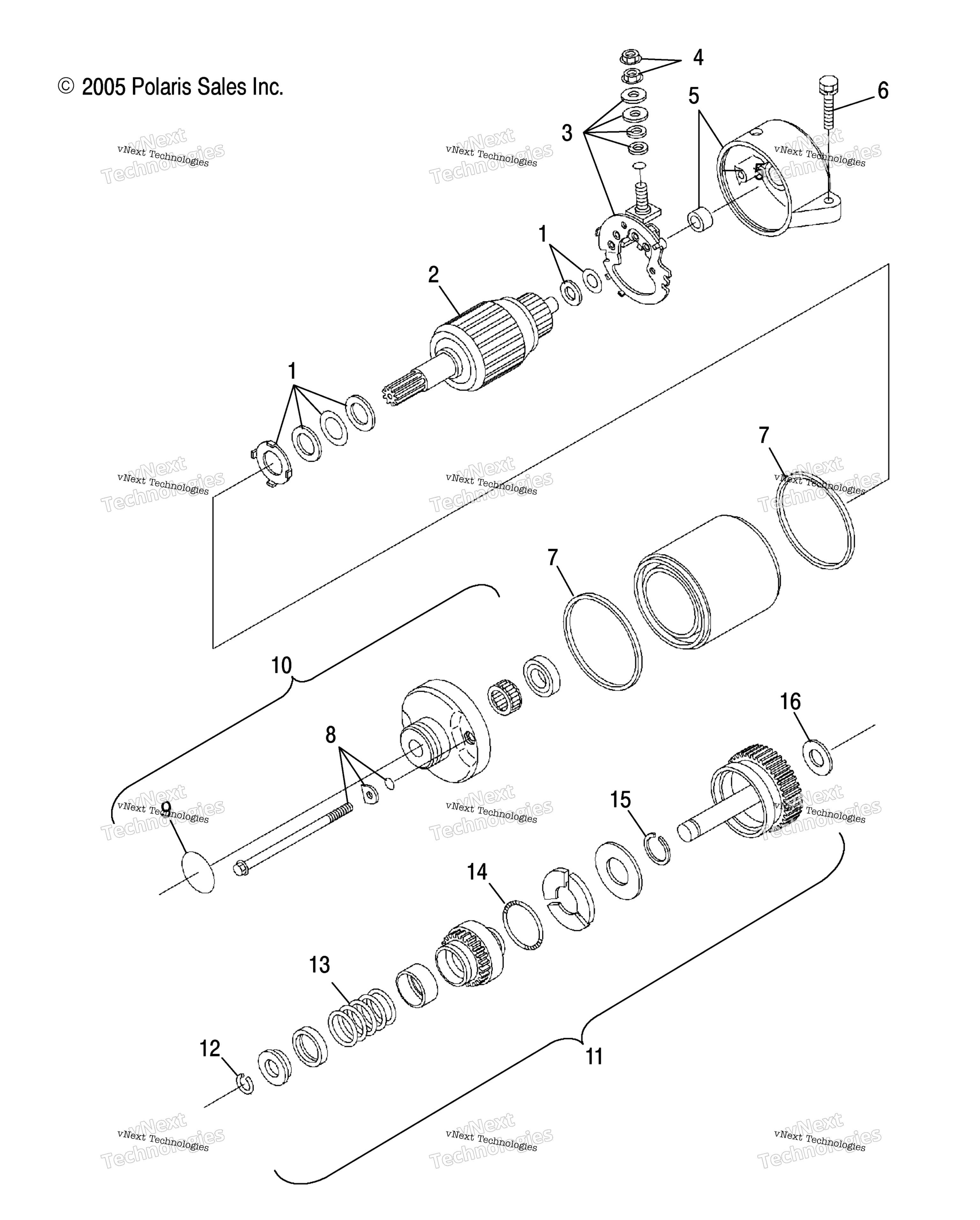 двигатель Starting Motor