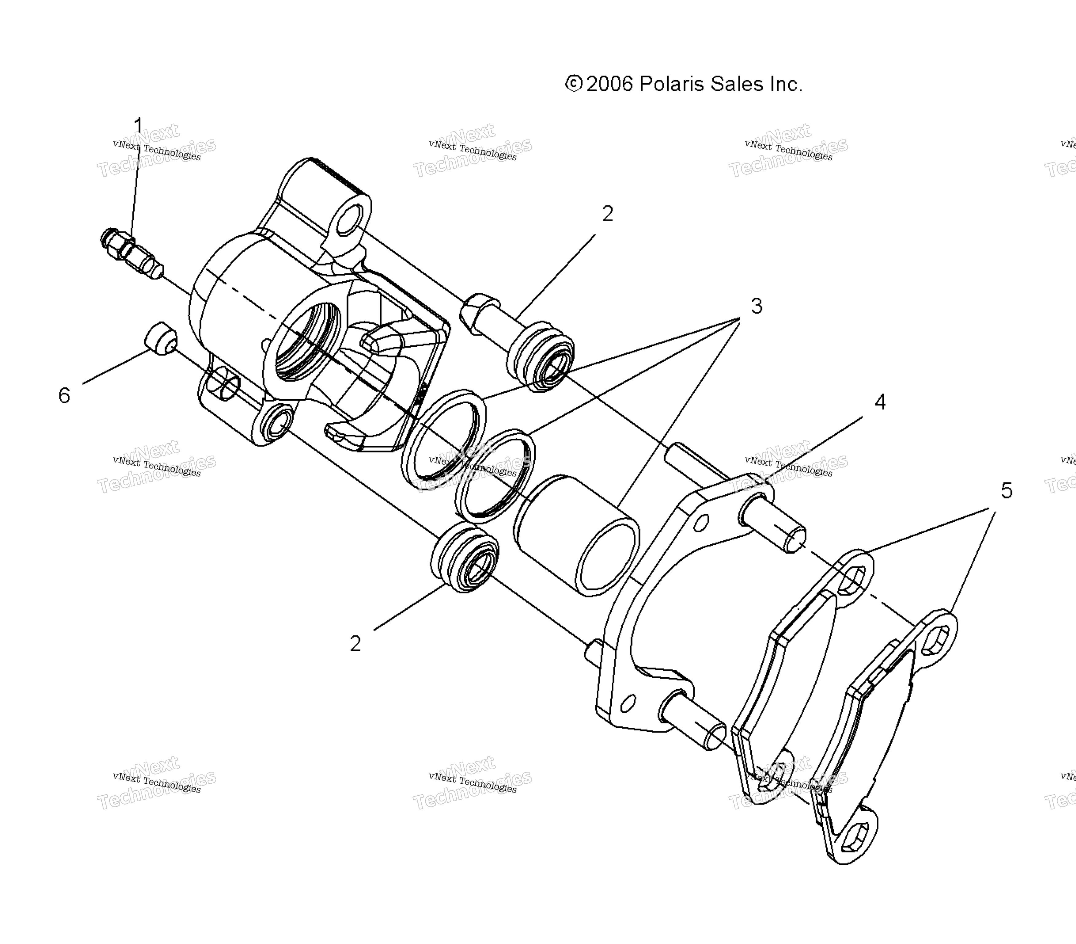 Тормоз Calipers, Front & Rear