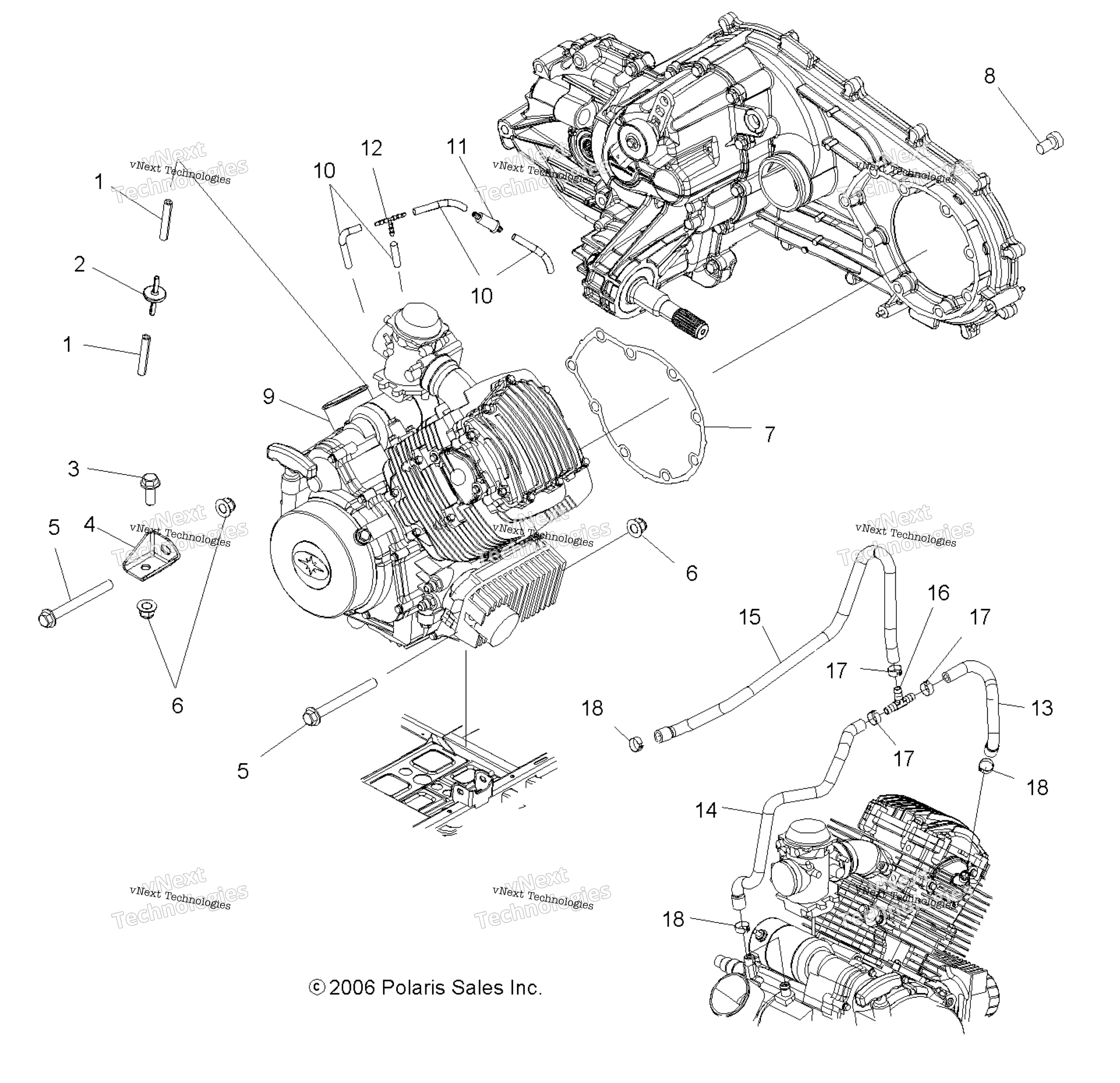 Двигатель Mounting