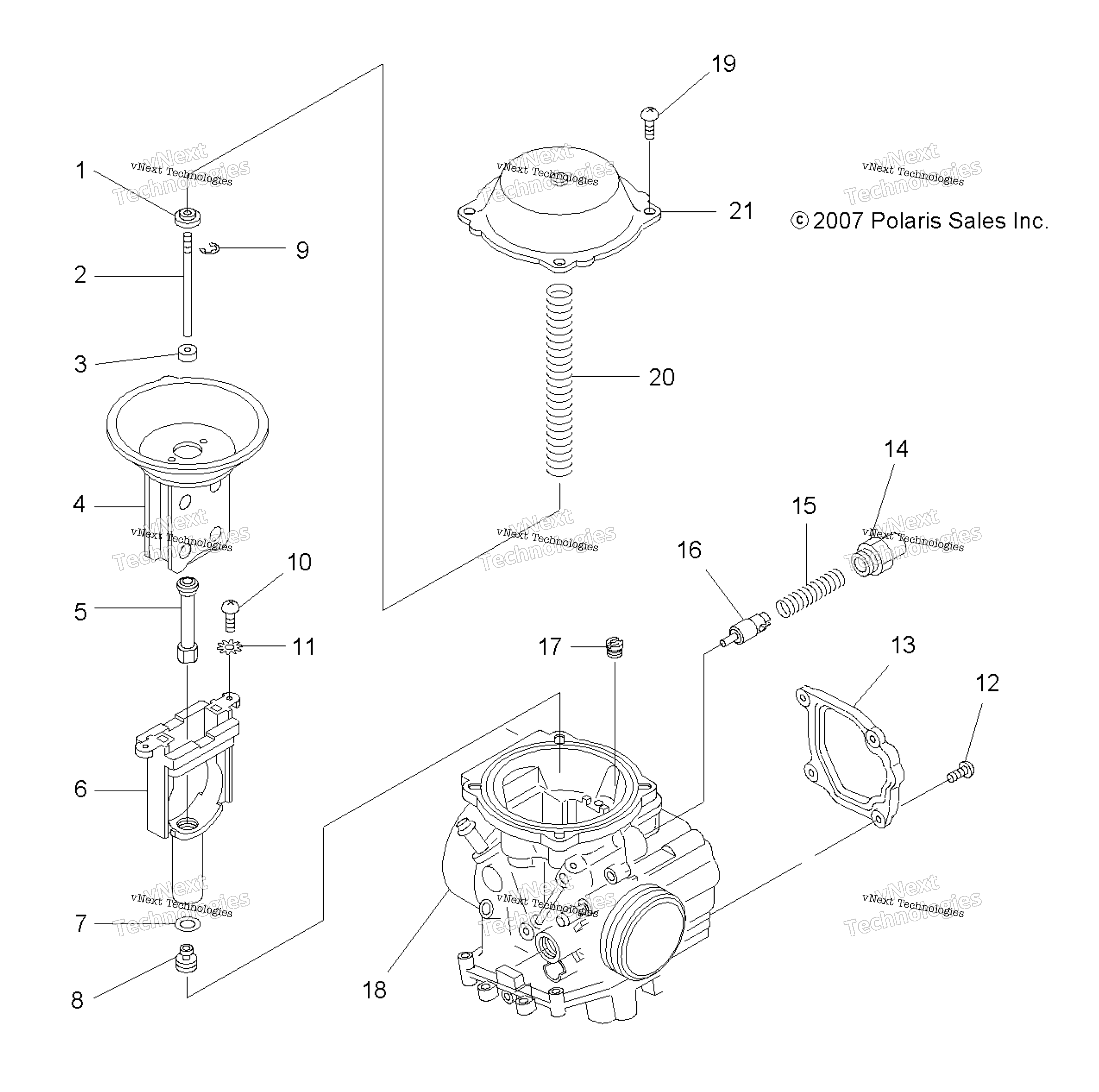Engine, Carburetor, верхний