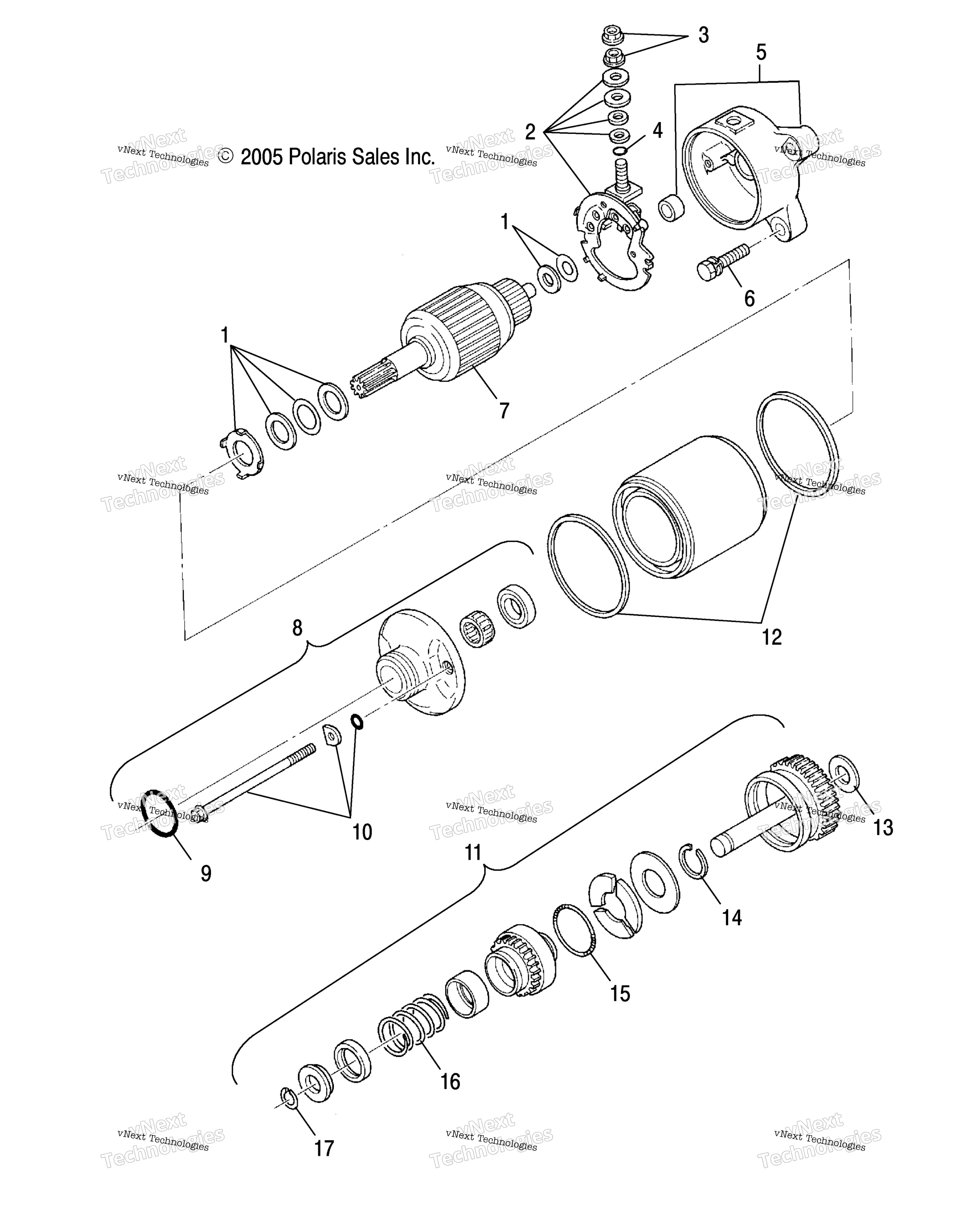 двигатель Starting Motor
