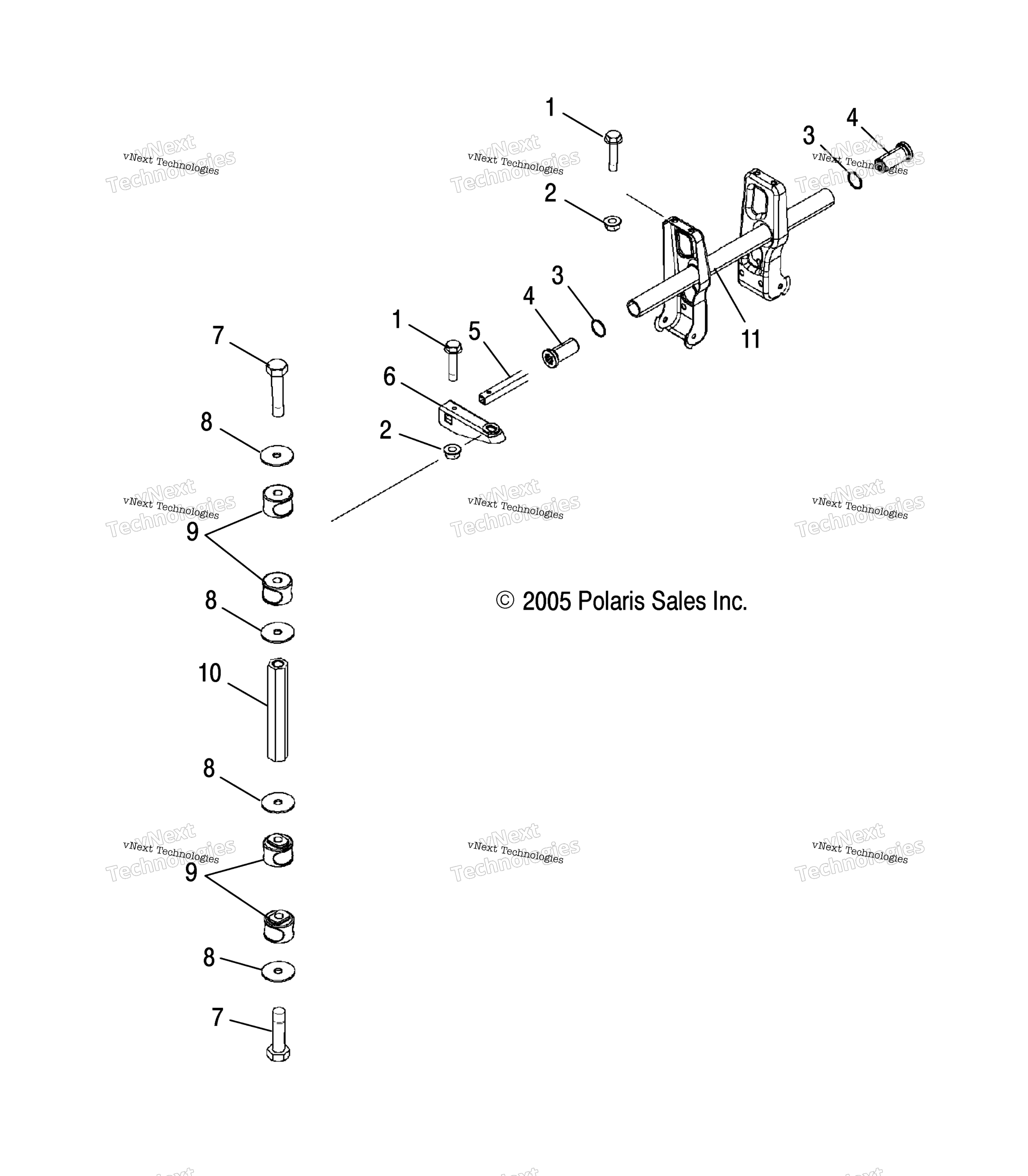 подвеска задний Torsion Bar