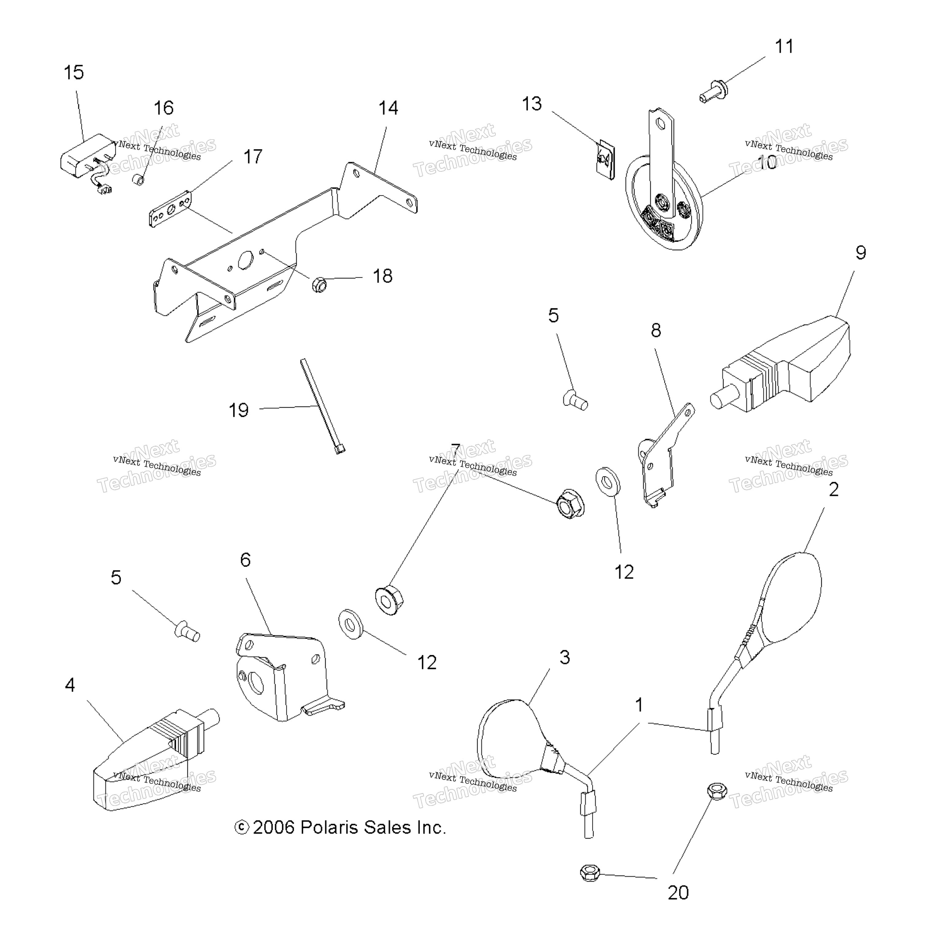 Turn Signals / Mirrors / Horn