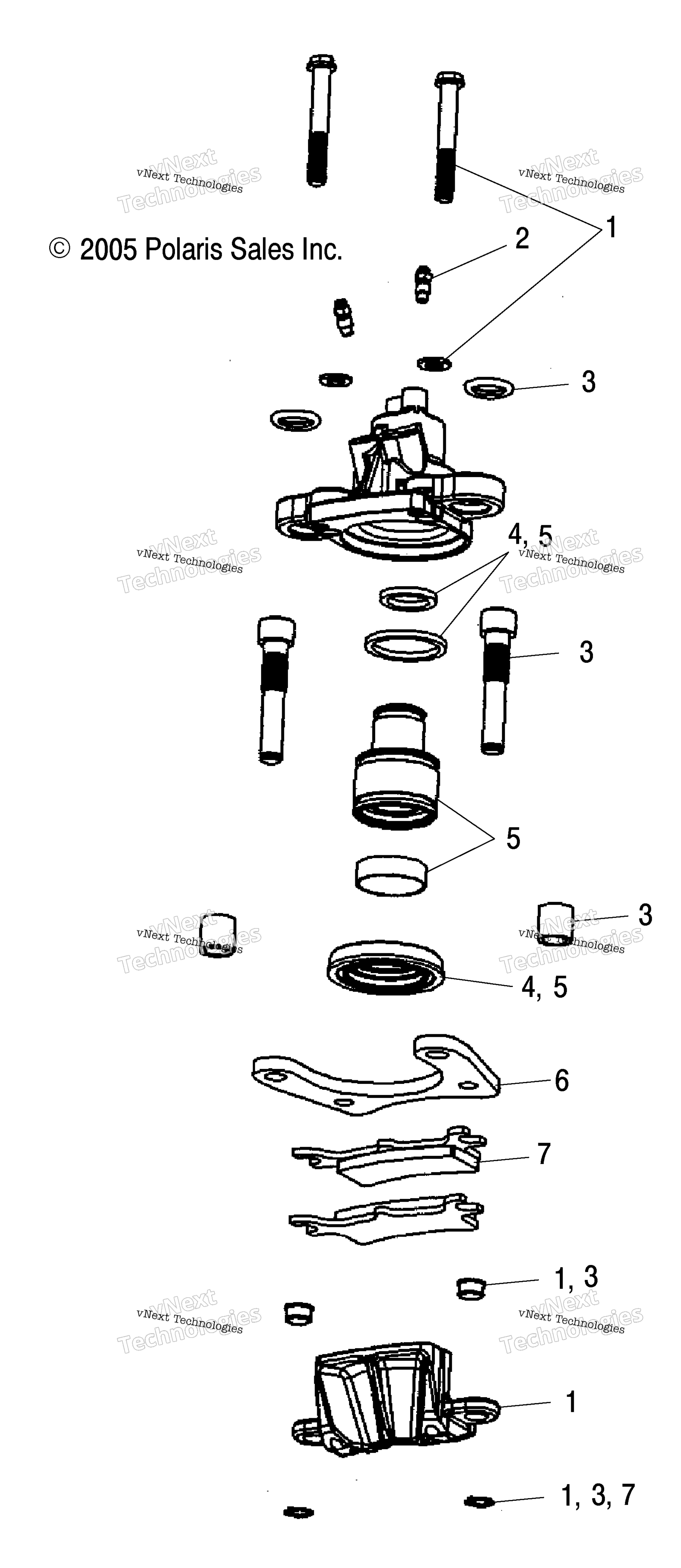 Brake, Caliper, задний