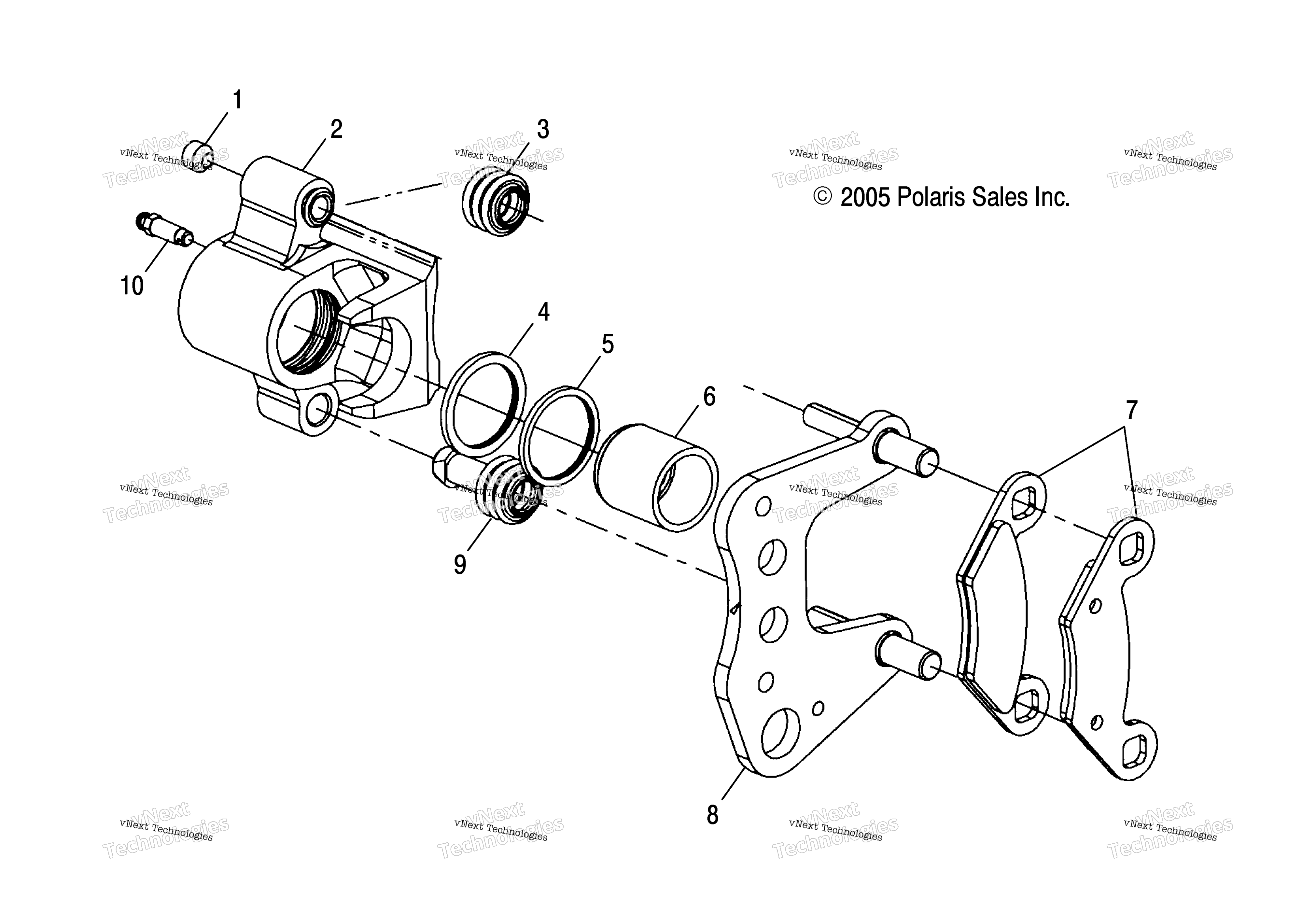 Тормоз Caliper, Front