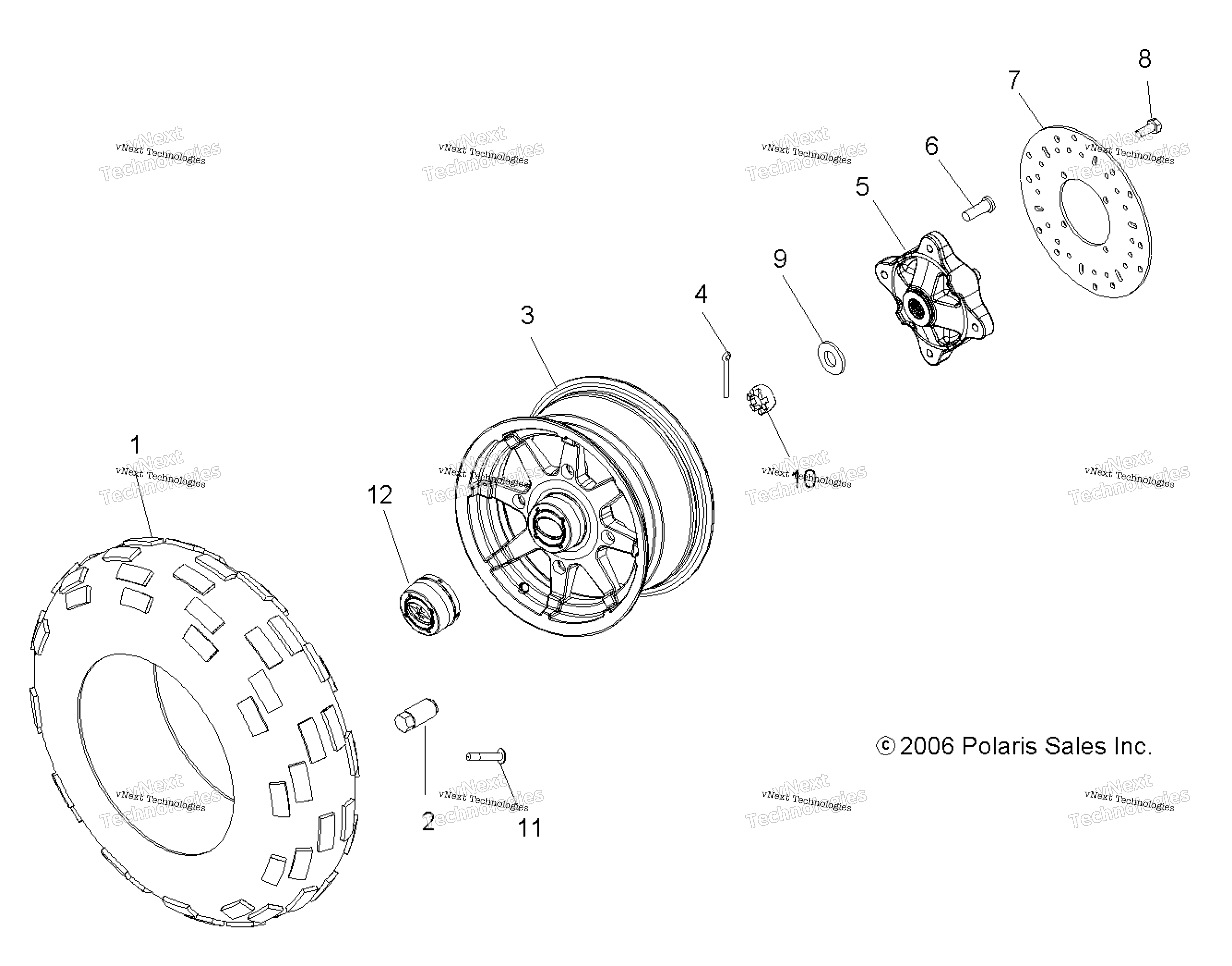 Wheel, передний A07mh76al / A2 / Mn76af / Ay