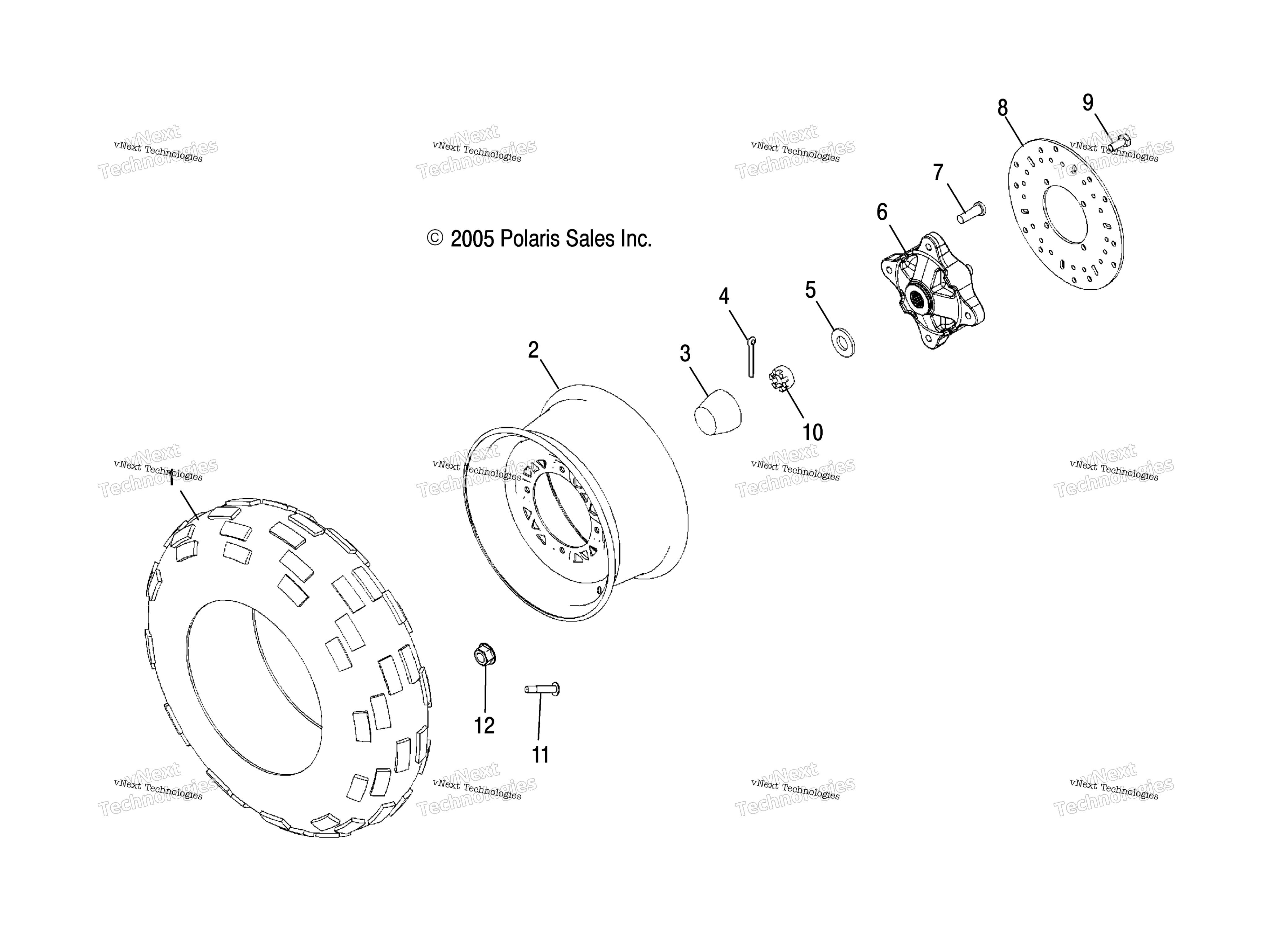 Wheel, передний A07mh76aq / Ax / Ay / Az / Mn76at