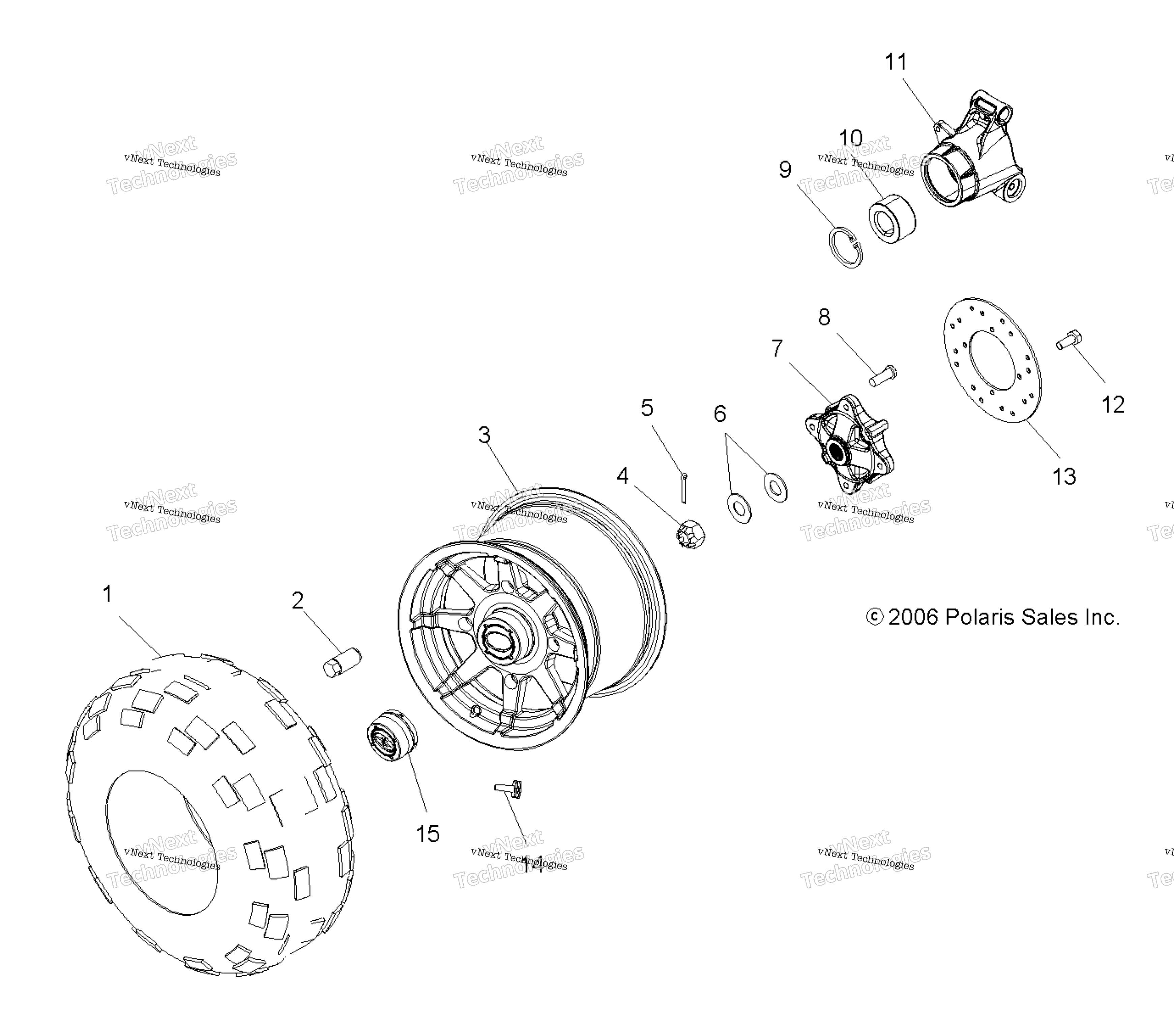 Wheel, задний A07mh76al / A2 / Mn76af / Ay