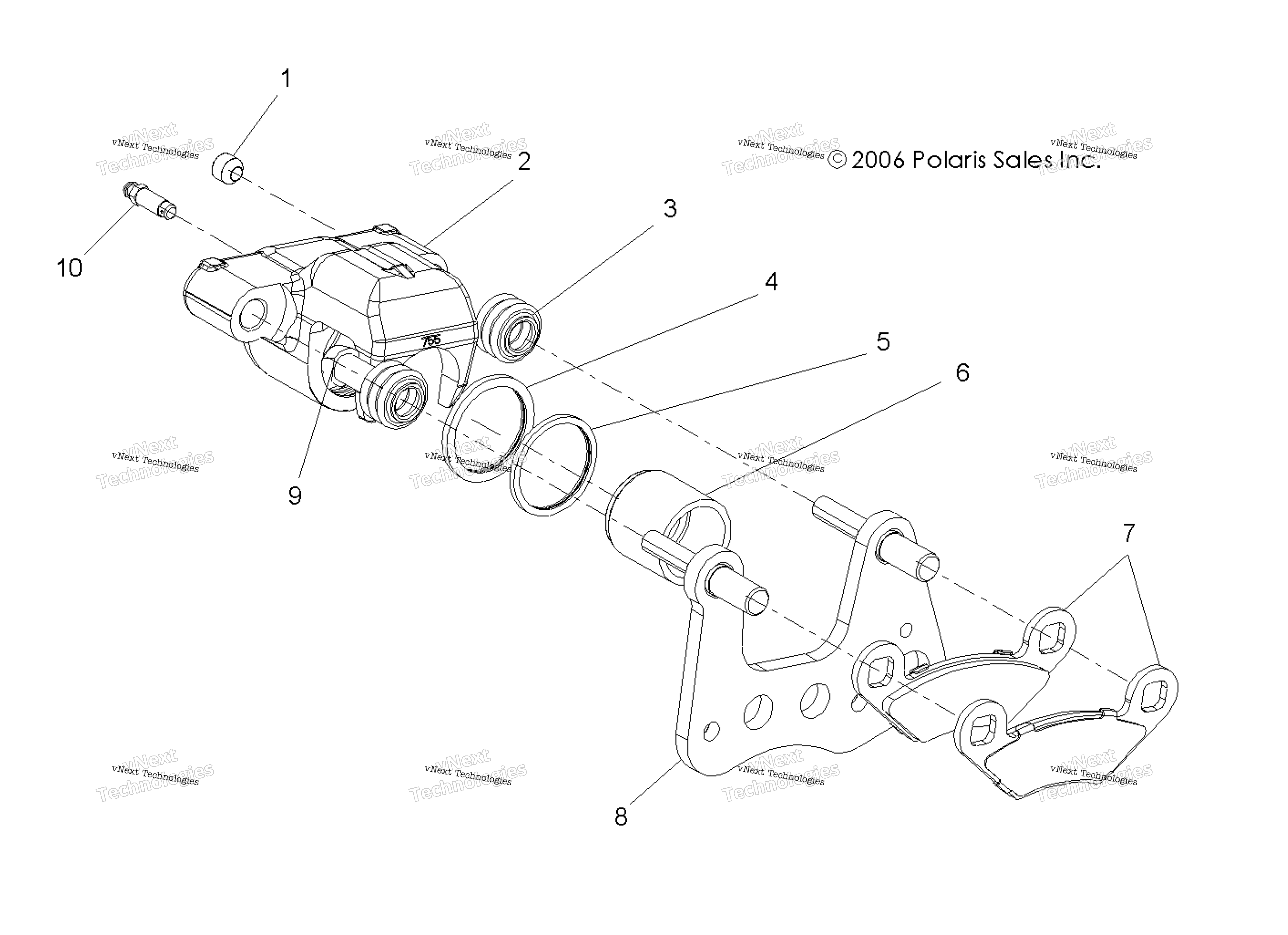 Тормоз Caliper, Front
