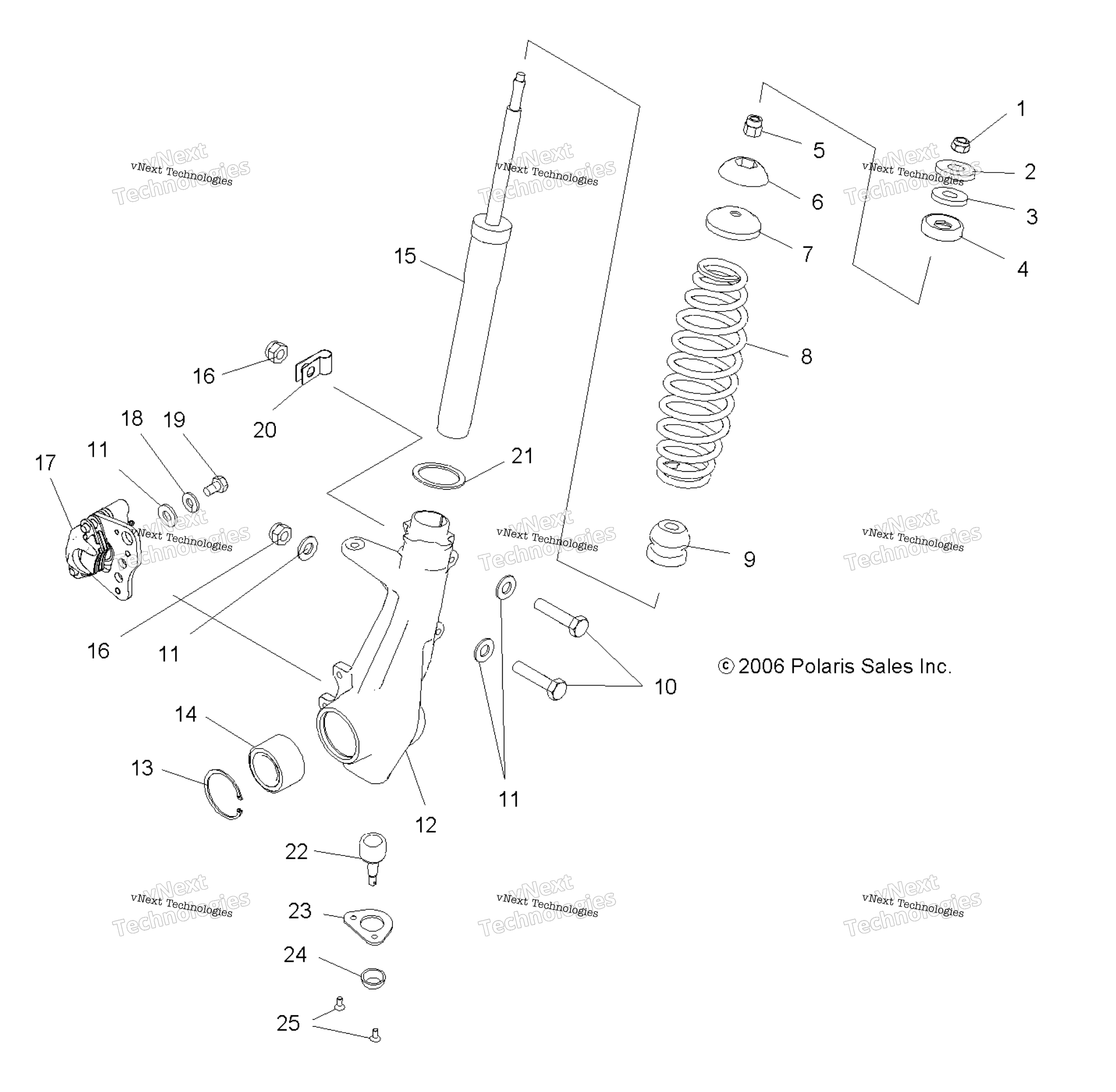 Suspension, Strut, передний