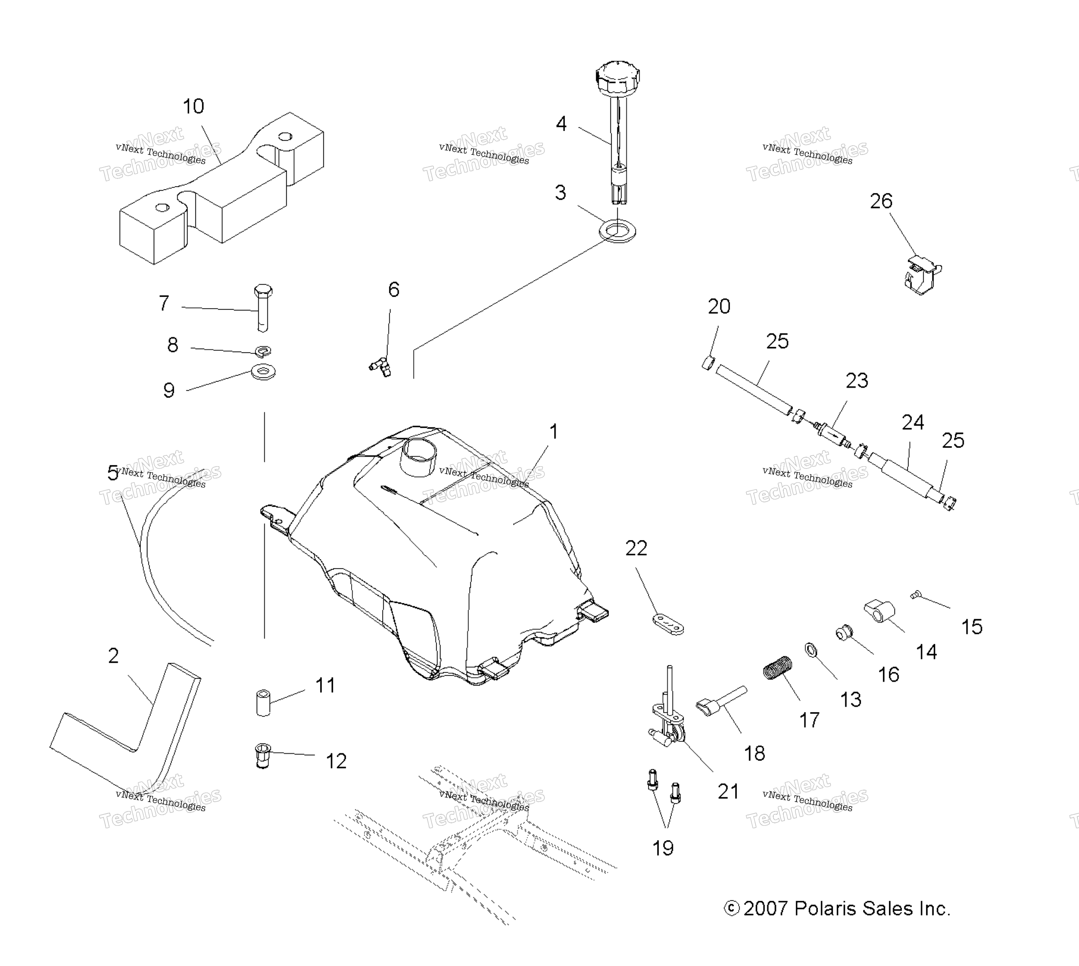 Кузов, топливный бак Asm