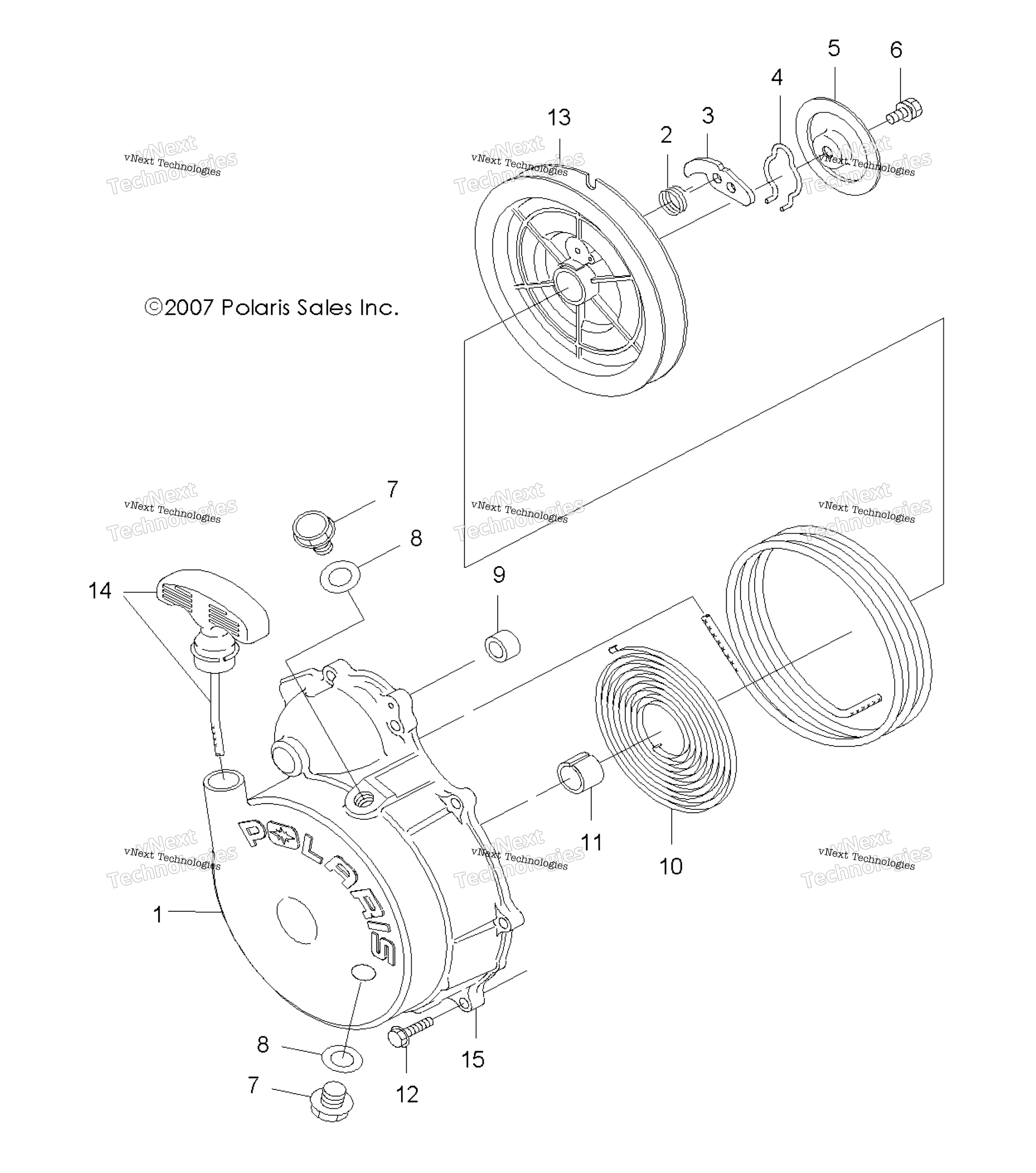 Engine, Recoil стартер