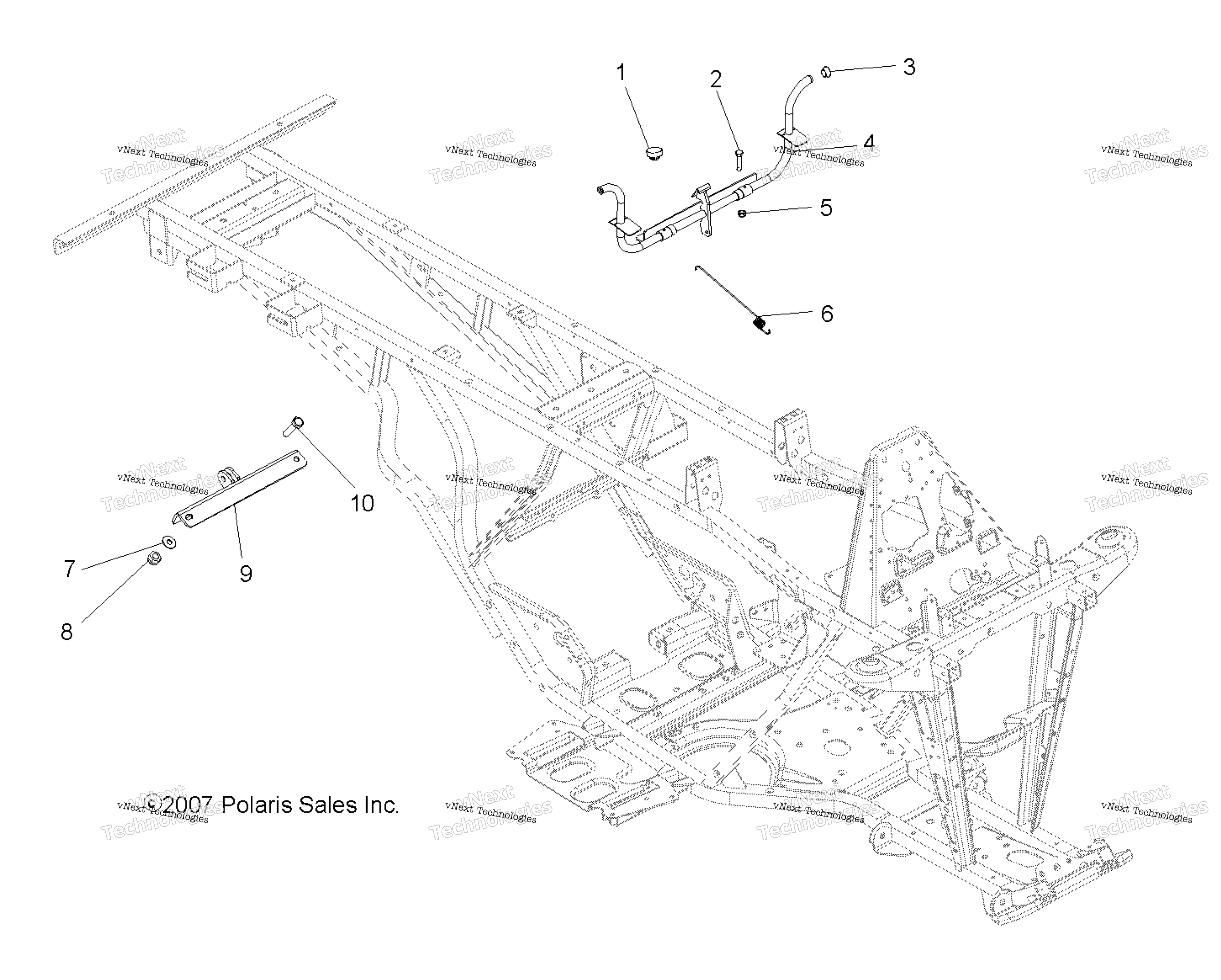 Body, Dump Box рычаг & стойка Mount A07cl50aa