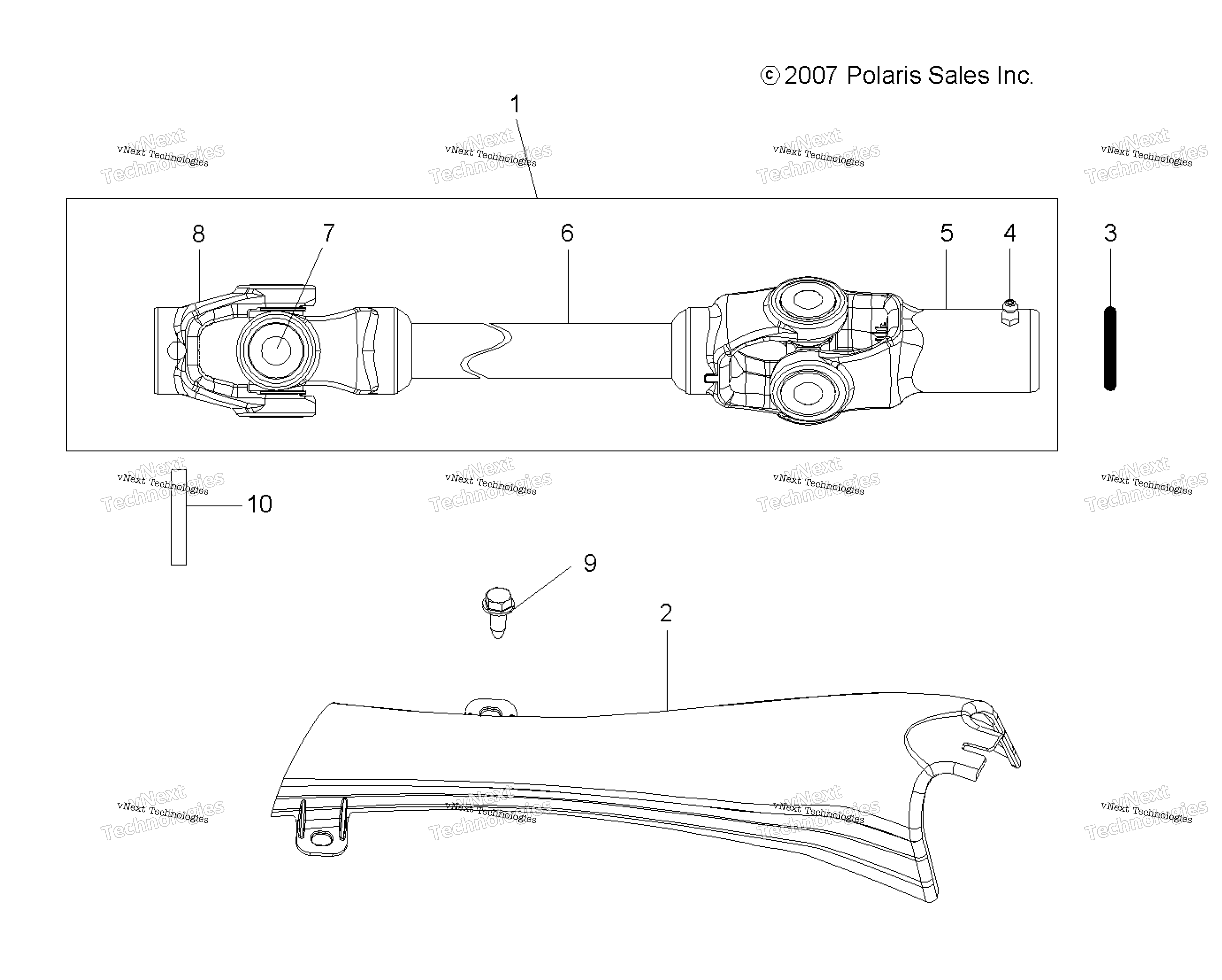 Привод Train, Prop Shaft