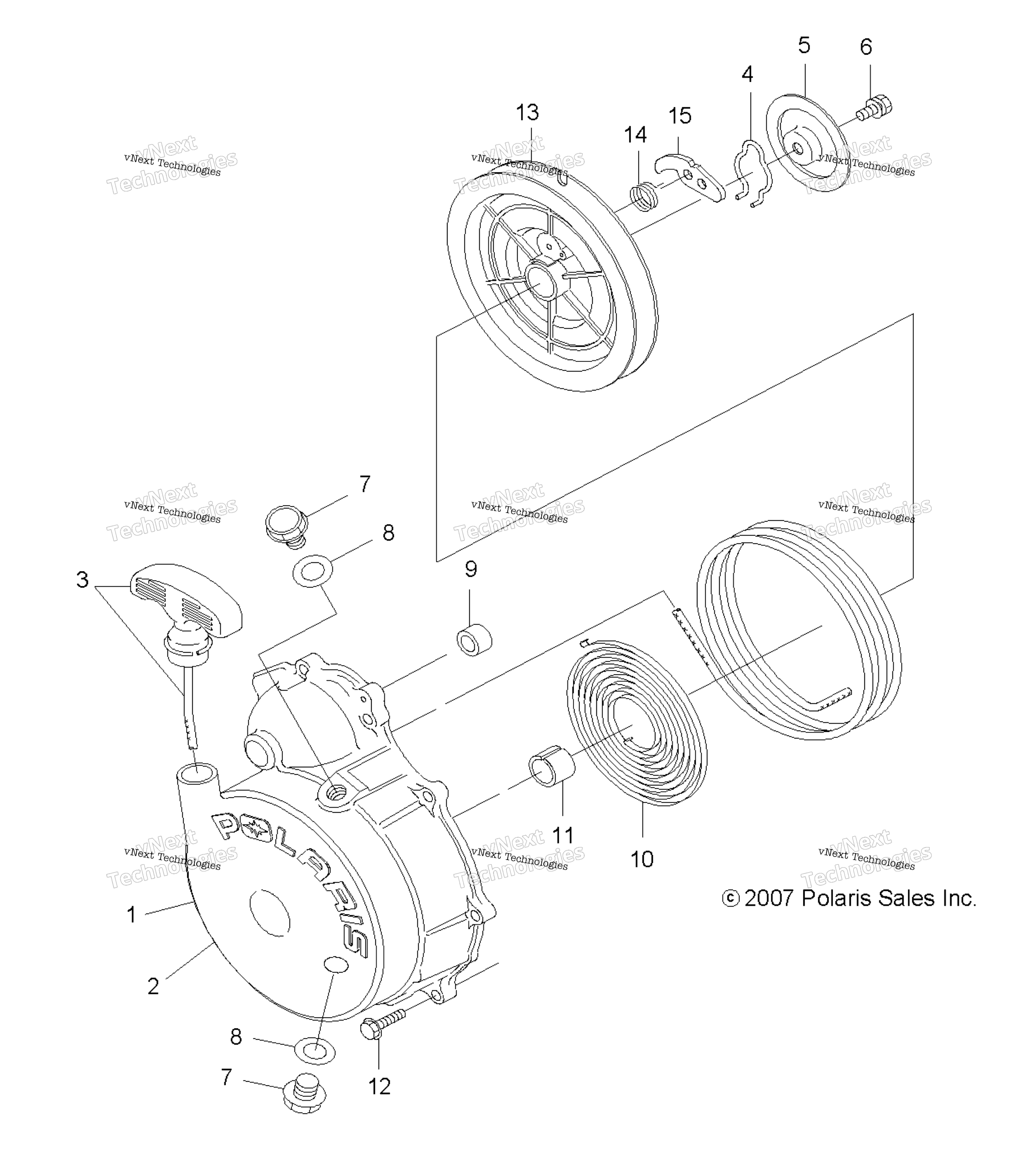 Engine, Recoil стартер