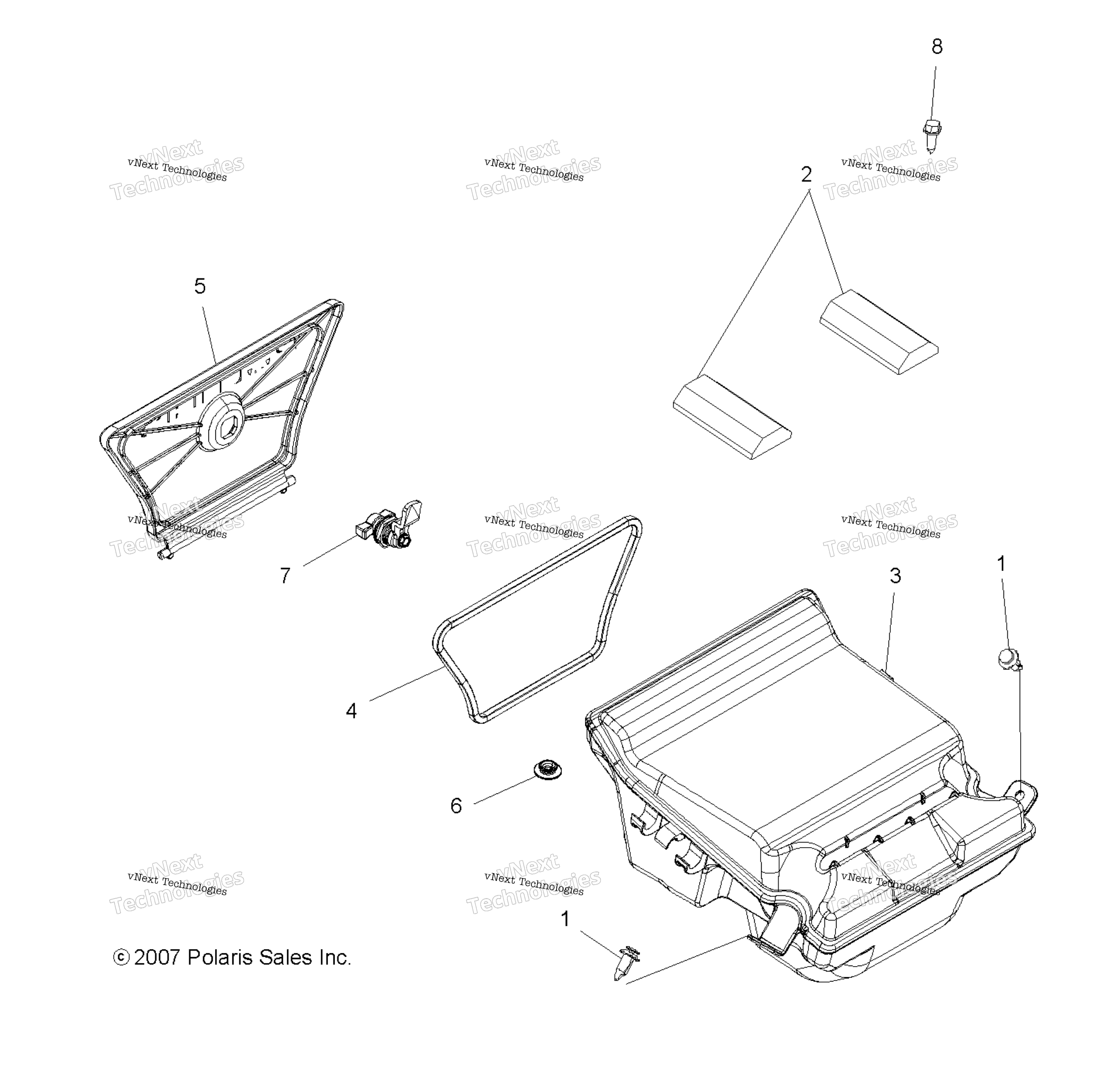 Body, задний Storage Box