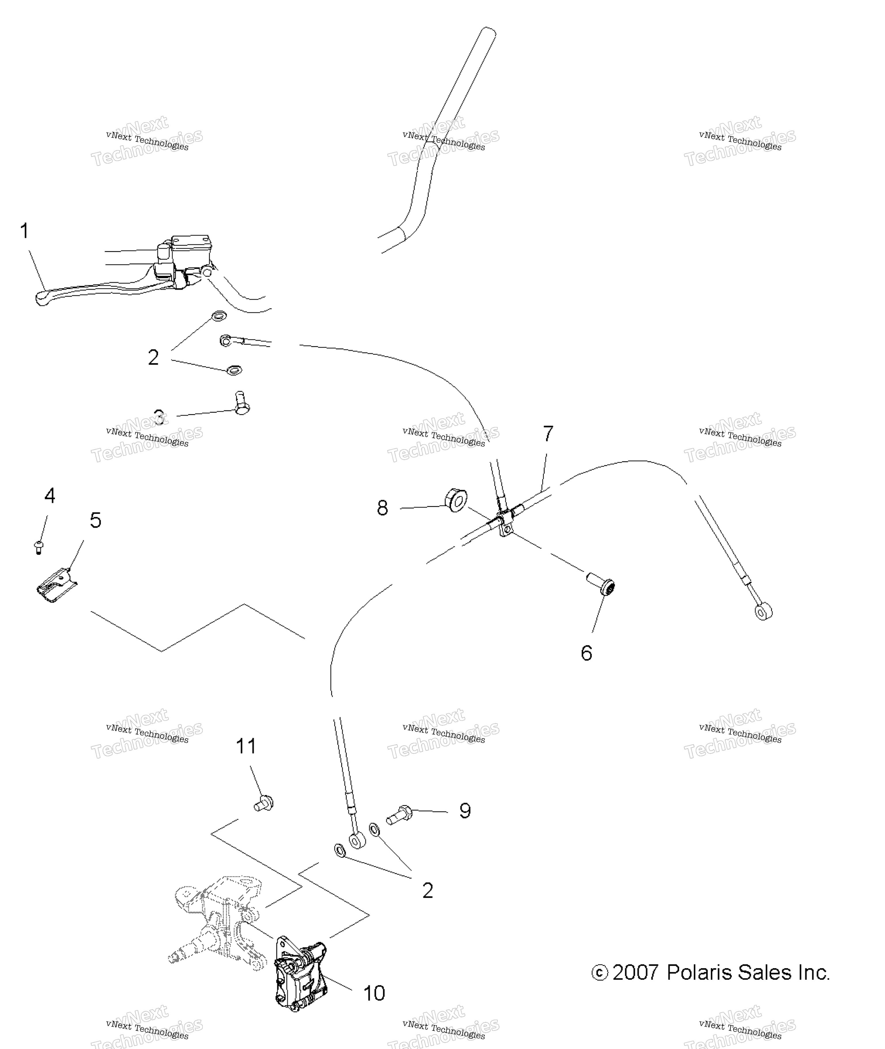 Brakes, передний Asm