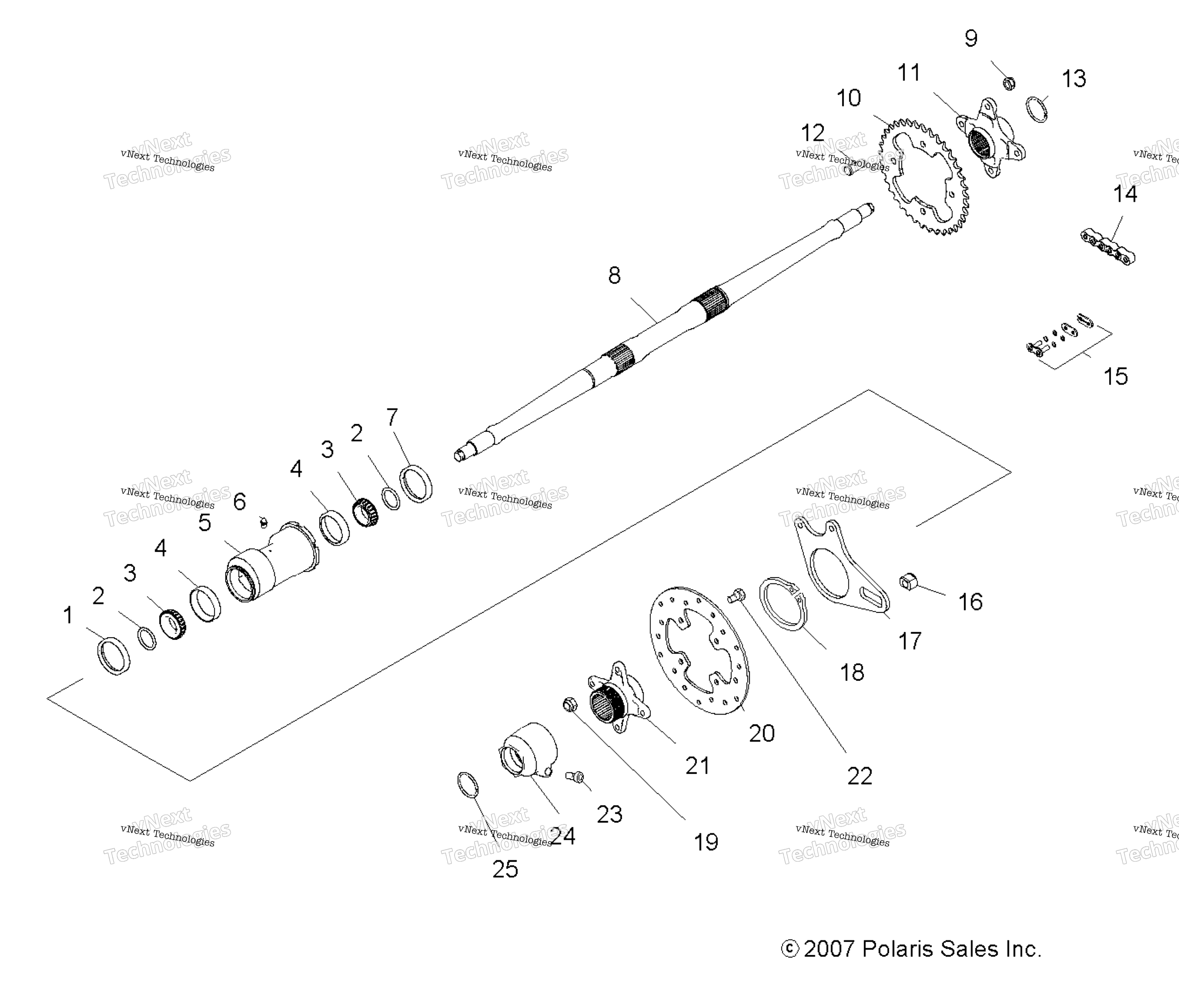 Привод Train, Rear Axle & Housing