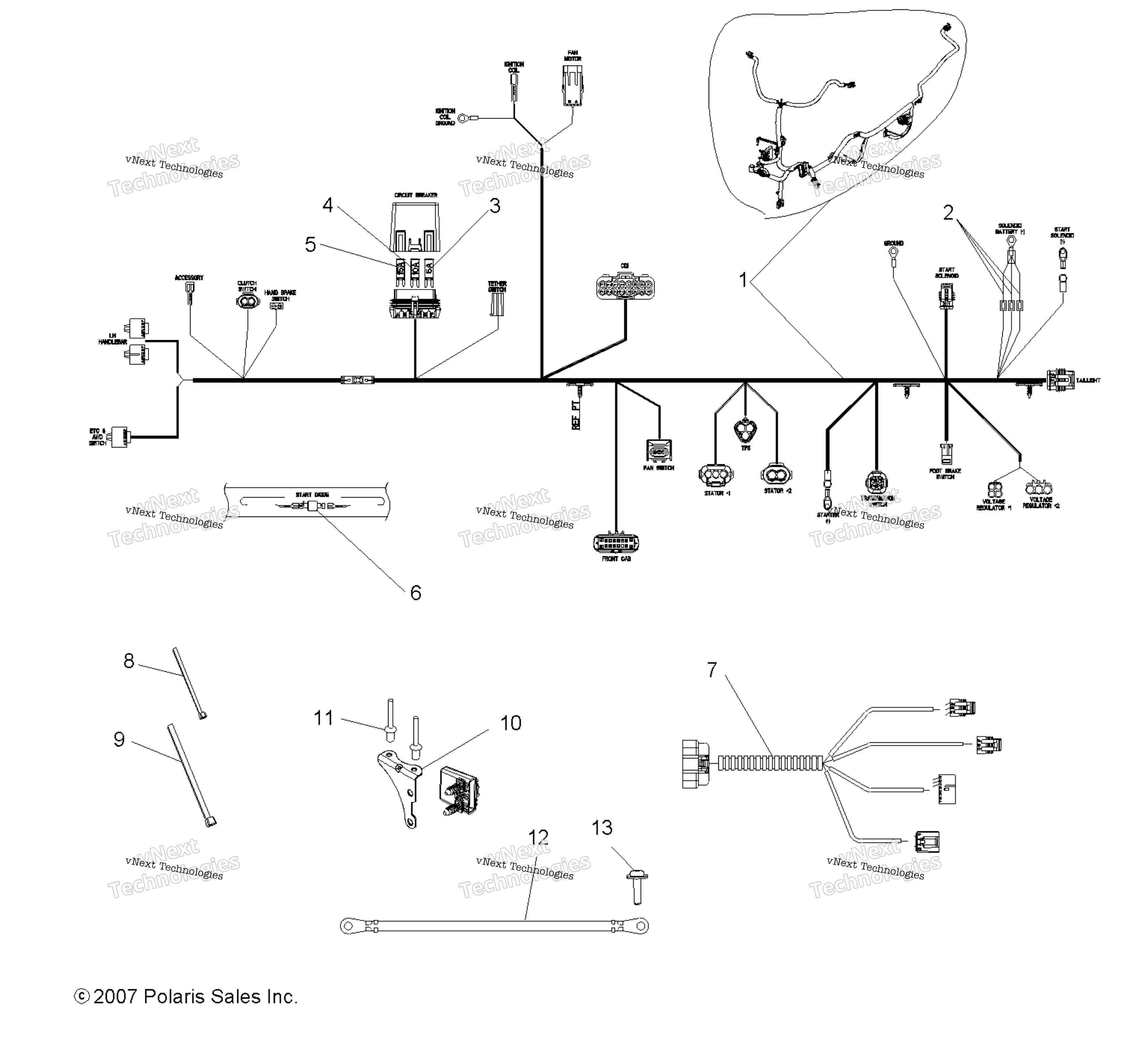 Electrical, провод Harnesses