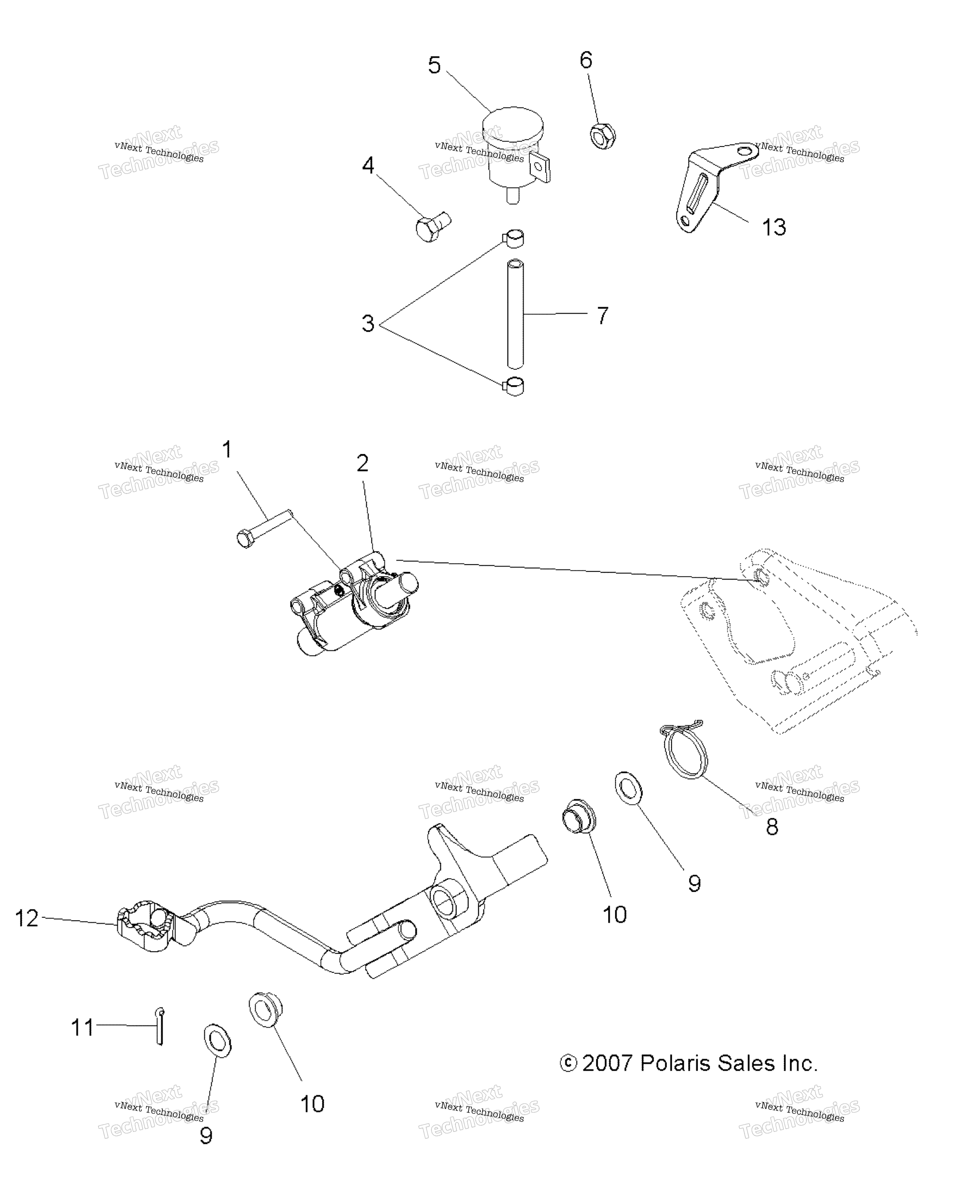 Brakes, тормоз Pedal & задний Master цилиндр