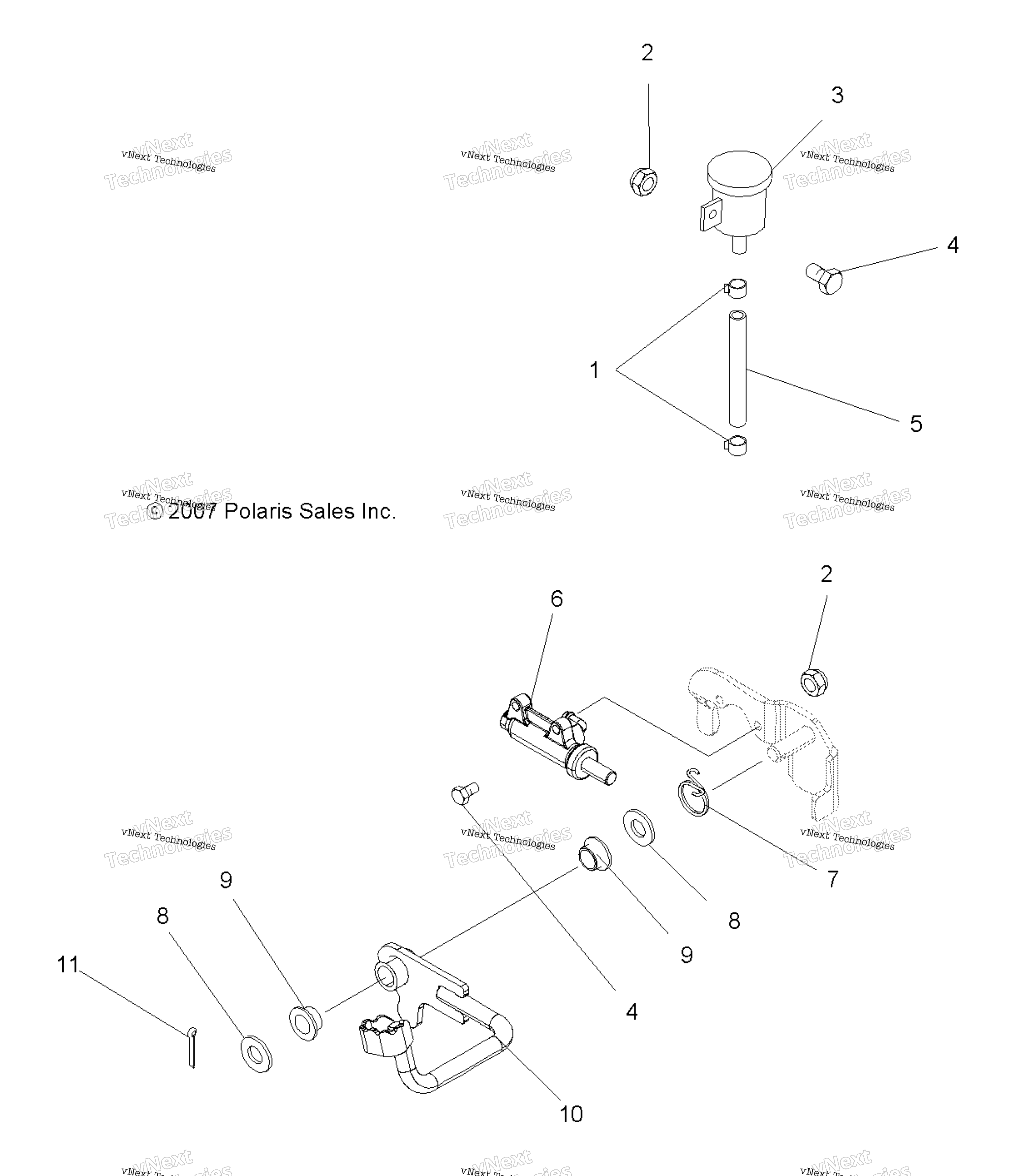 Тормоза, педаль & Rear Master Cylinder