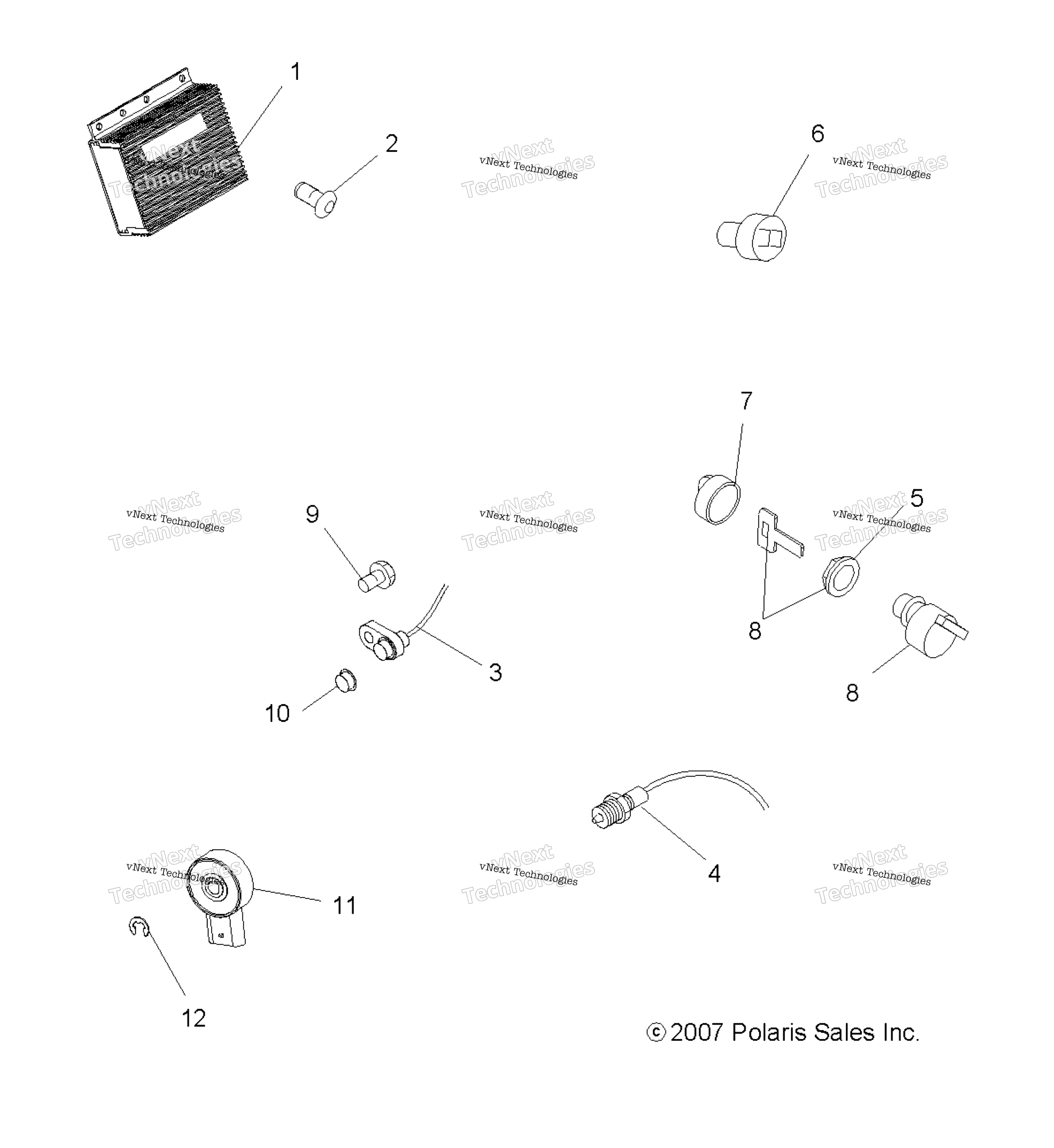электрооборудование Switches, Sensors & Ecm