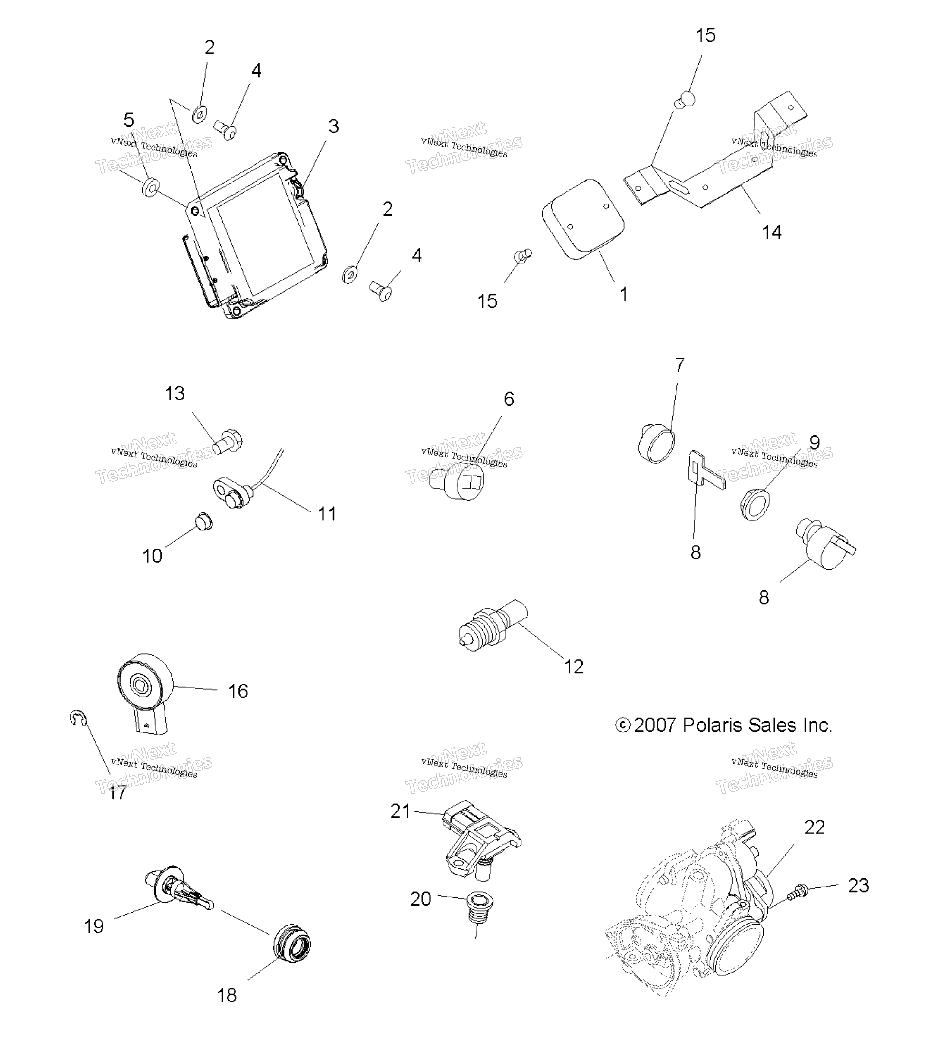 электрооборудование Switches & Sensors & Ecm