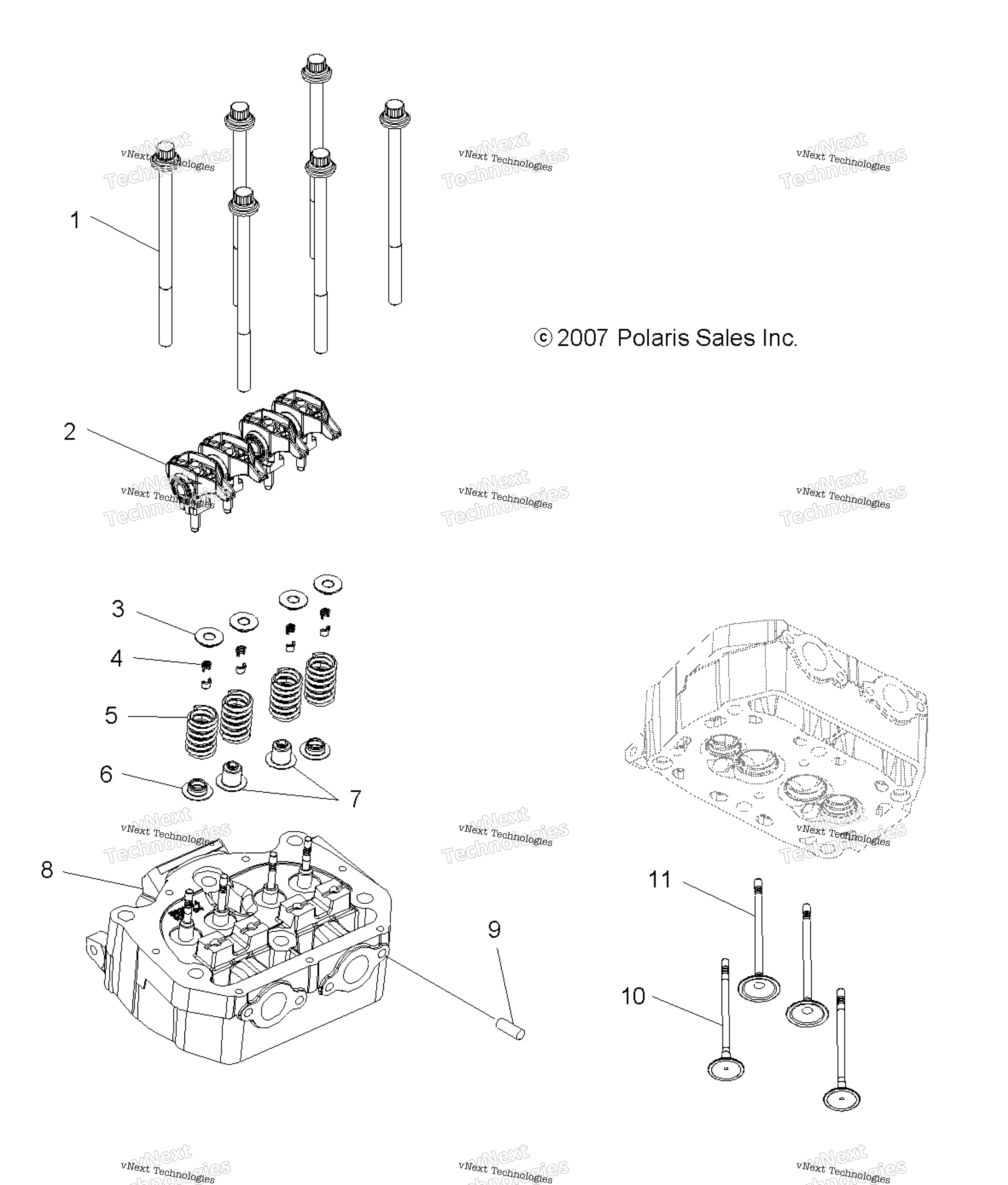 двигатель Valves