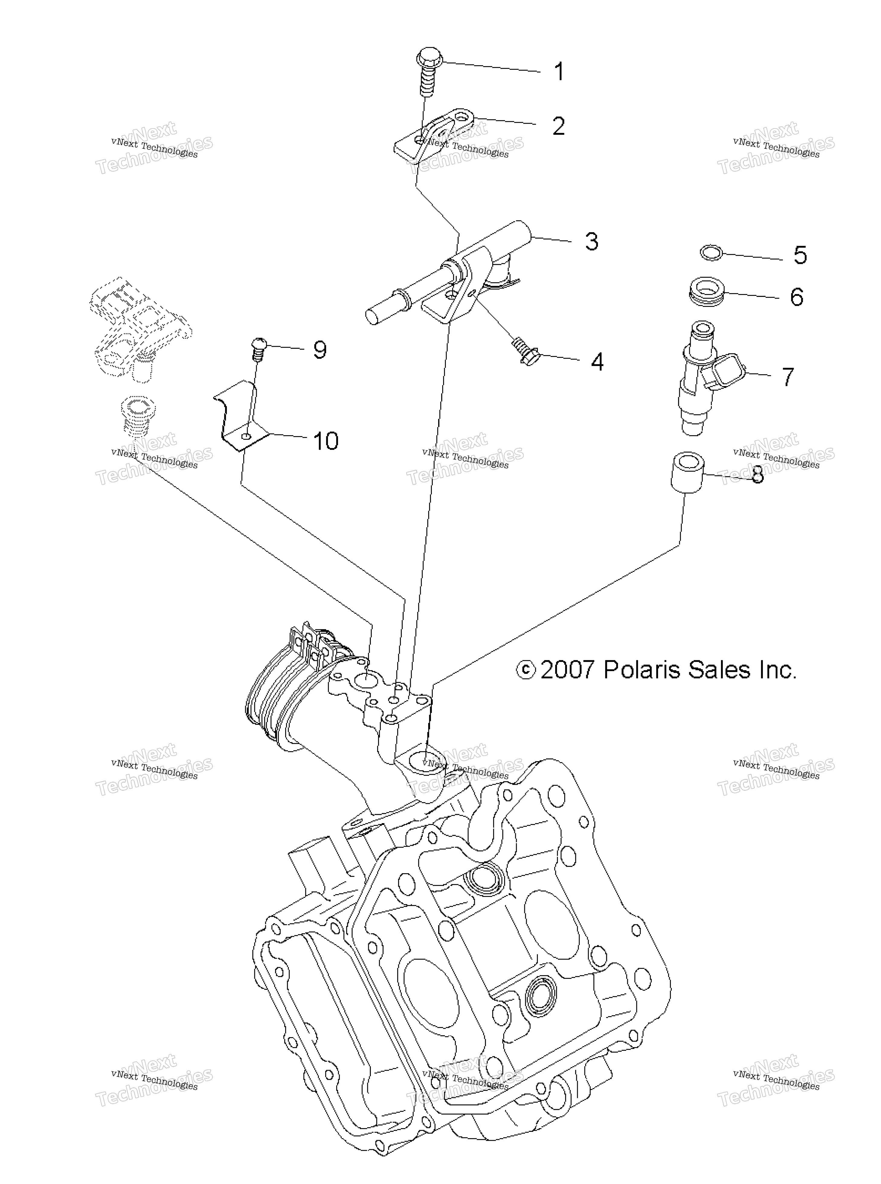 Engine, топливный Injector