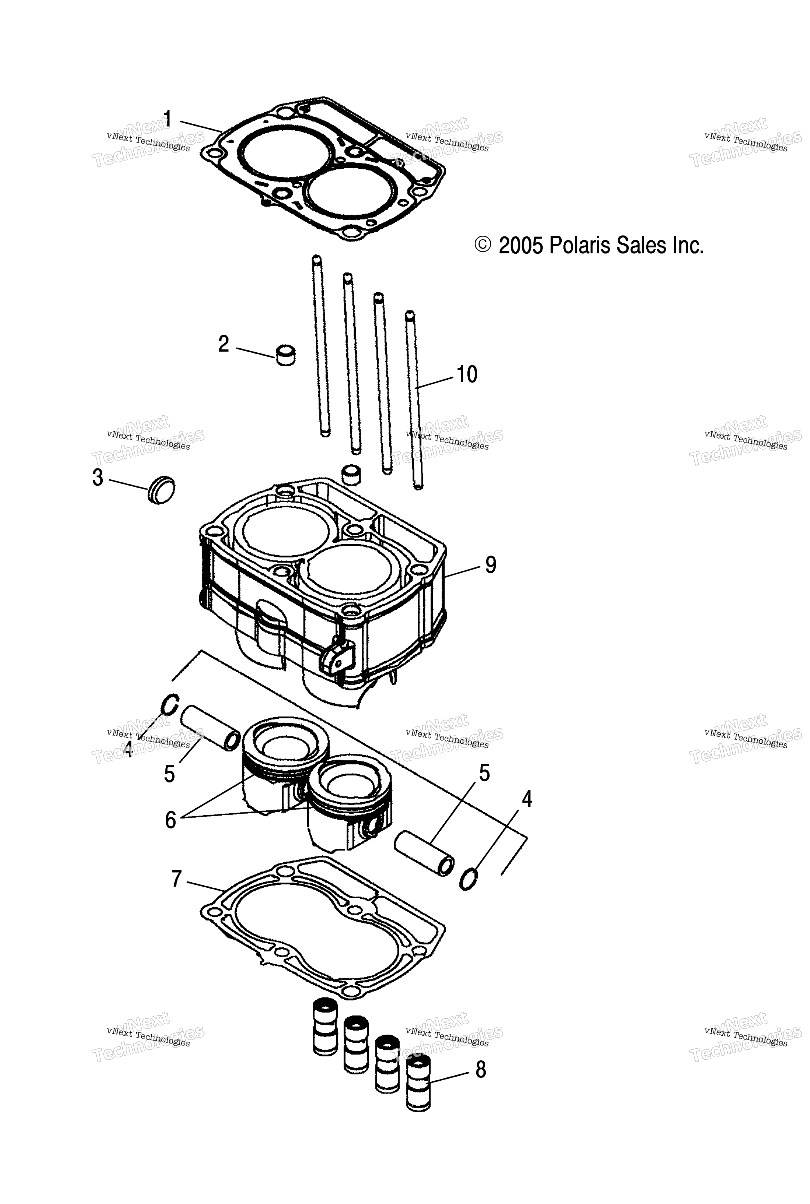 Engine, поршень & цилиндр