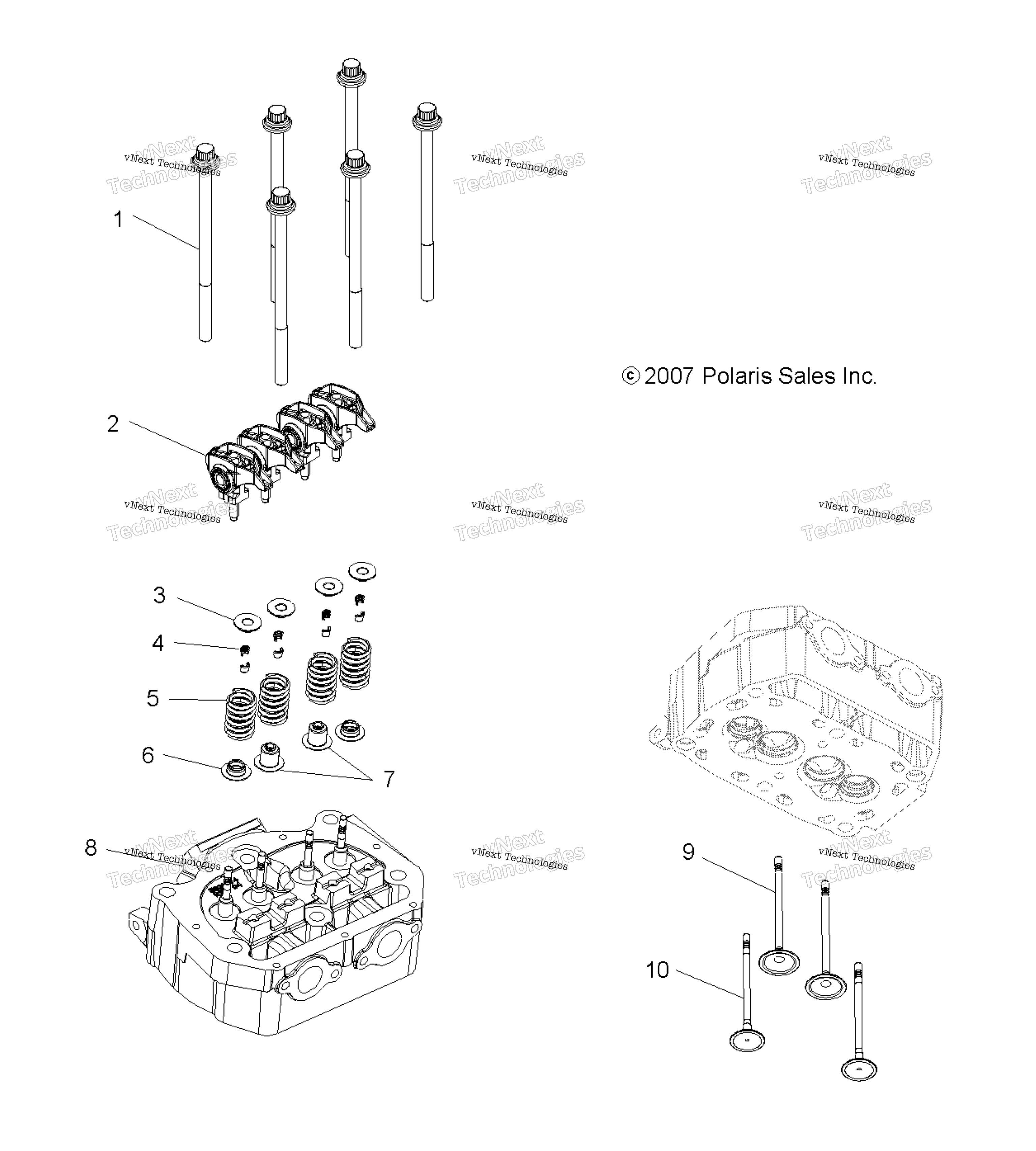 двигатель Valves