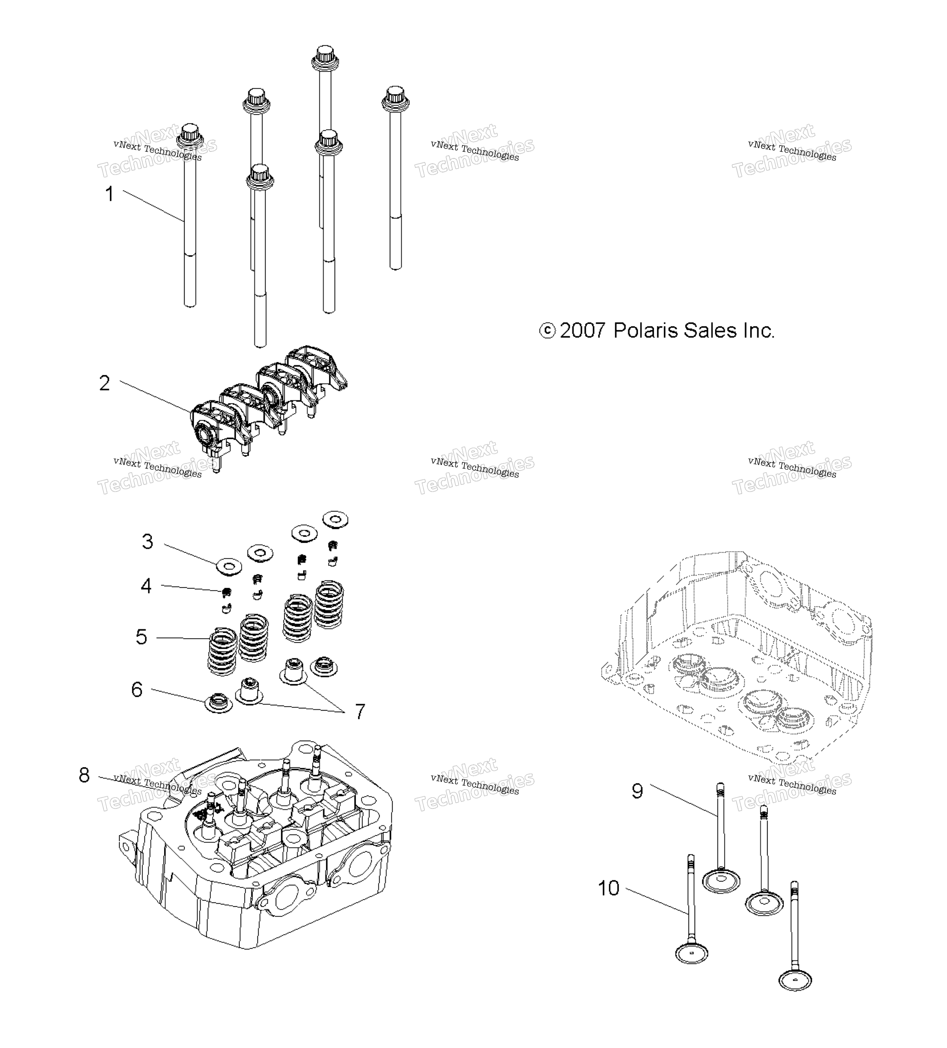 двигатель Valves