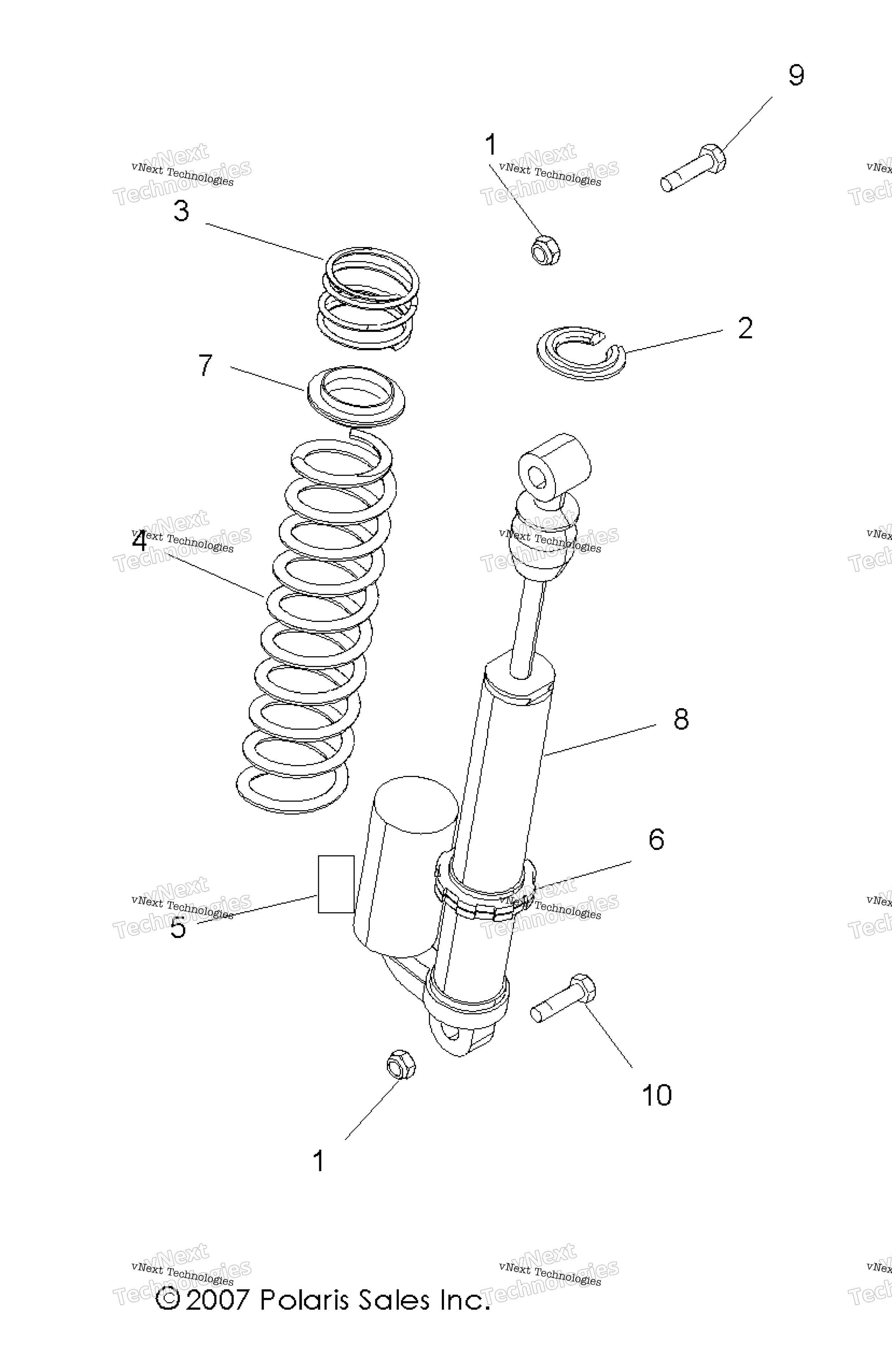 Подвеска, задний амортизатор Mounting