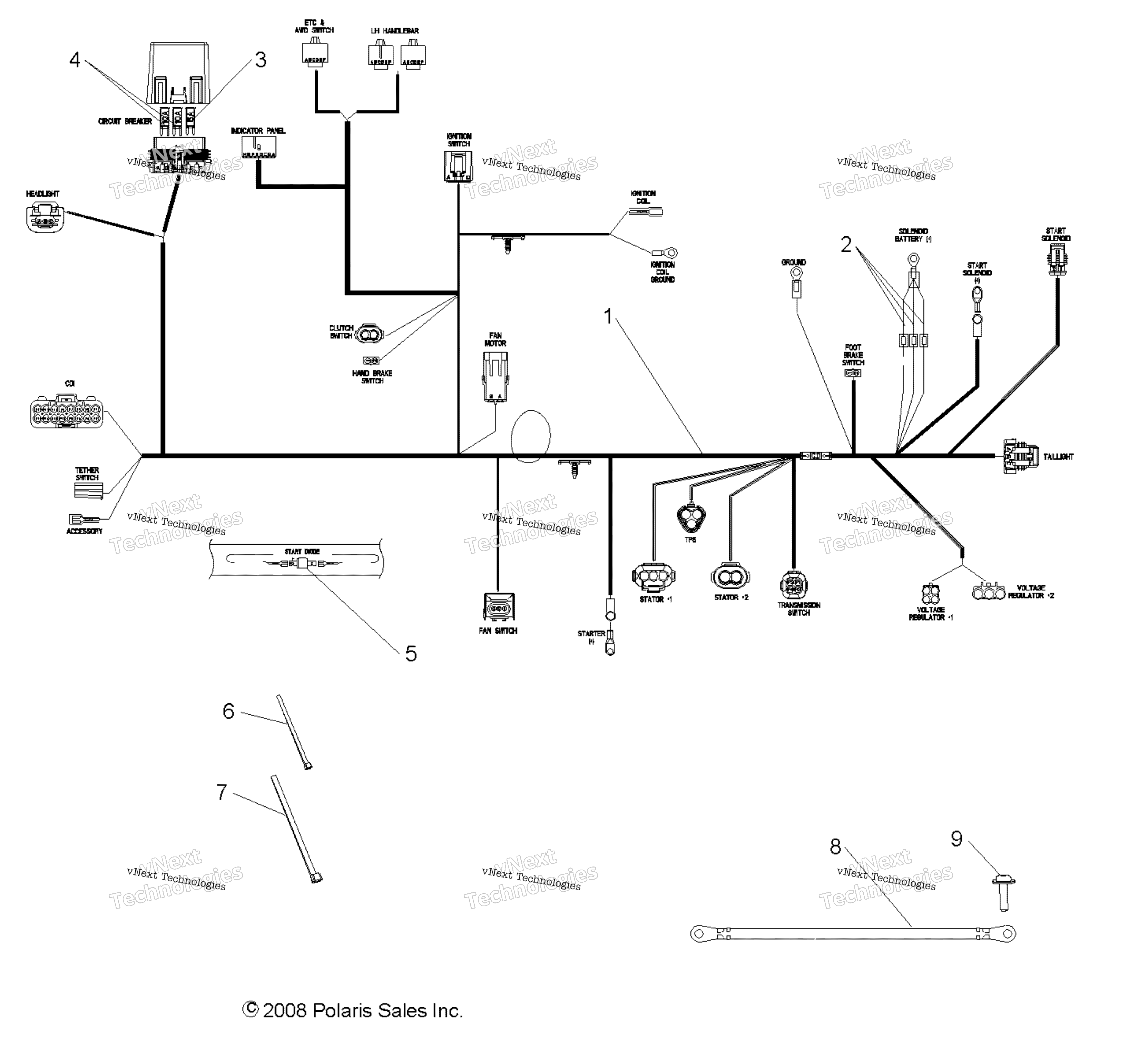 Electrical, провод Harnesses