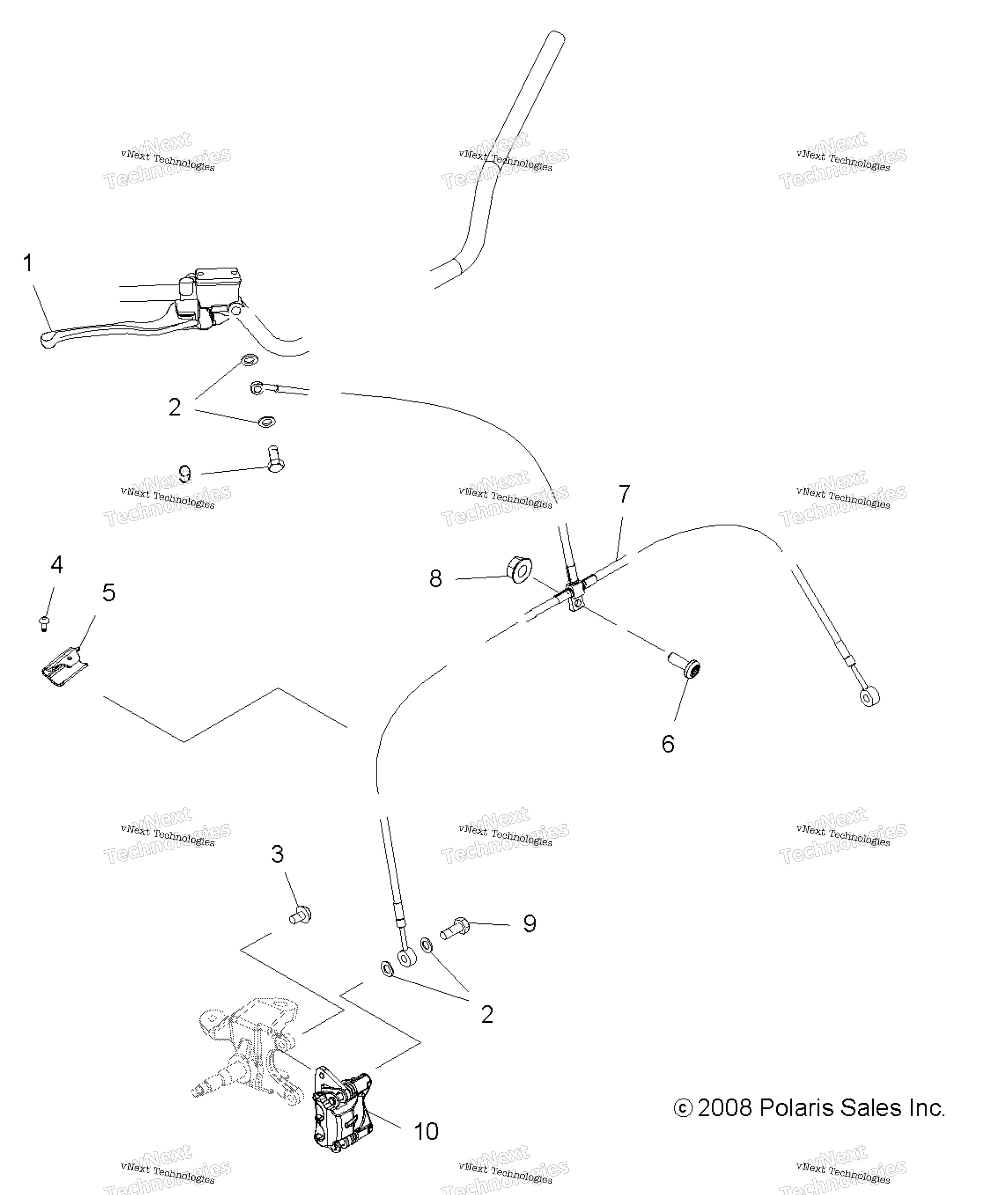 Brakes, передний Asm