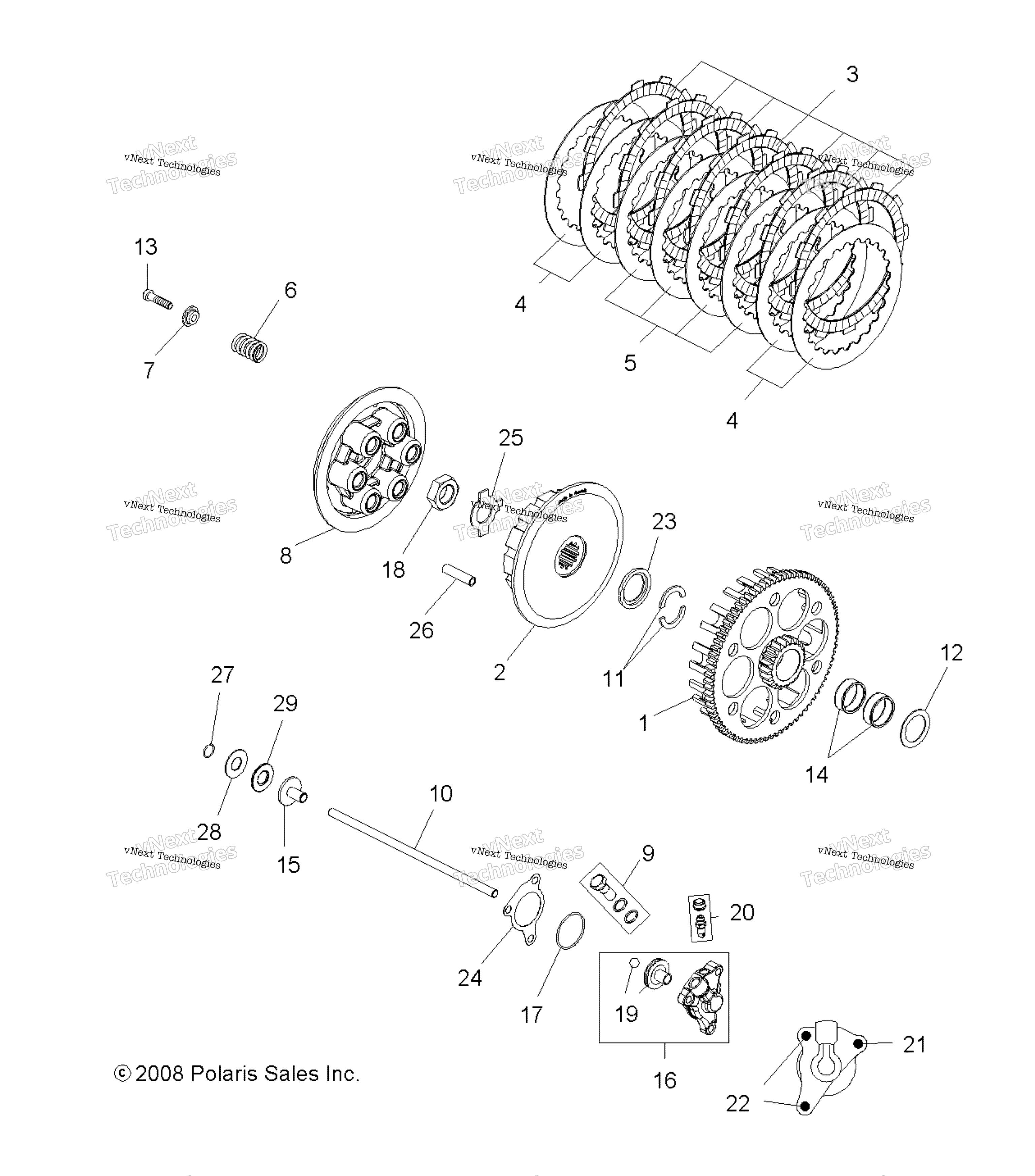 Engine, сцепление